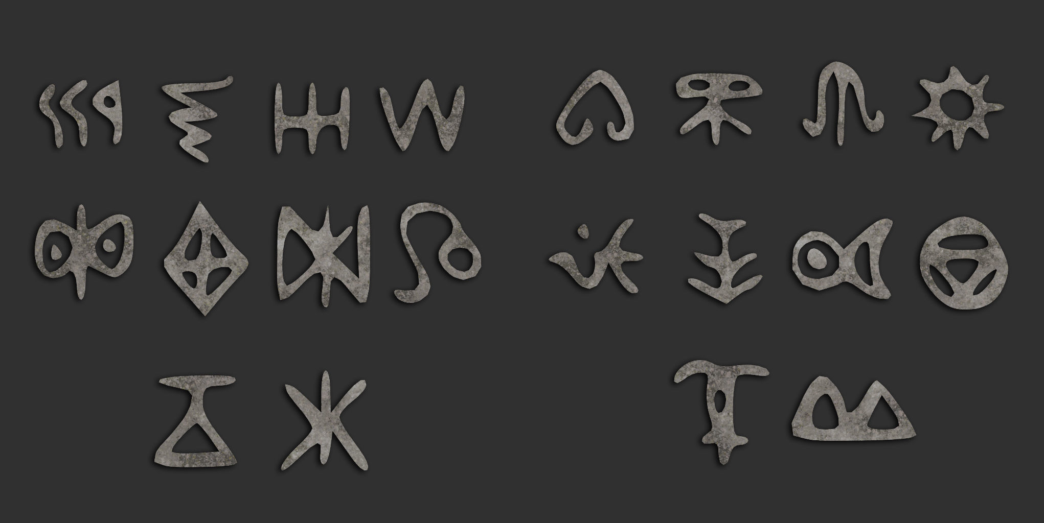 110 Runes Alpha 8K Vol 2 Low-poly 3D model_2