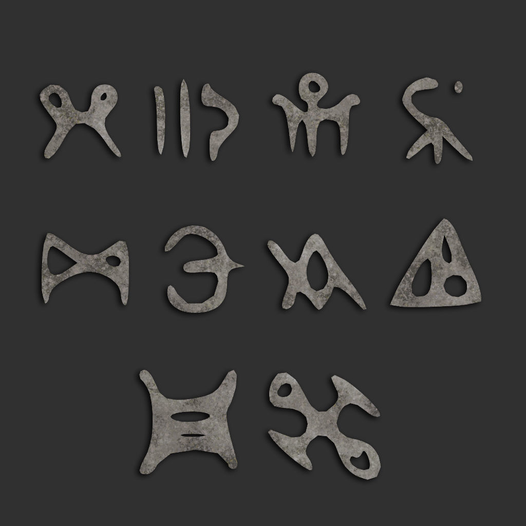 110 Runes Alpha 8K Vol 2 Low-poly 3D model_7