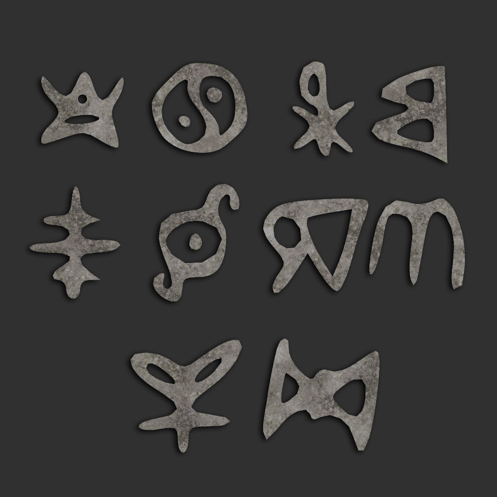 110 Runes Alpha 8K Vol 2 Low-poly 3D model_11