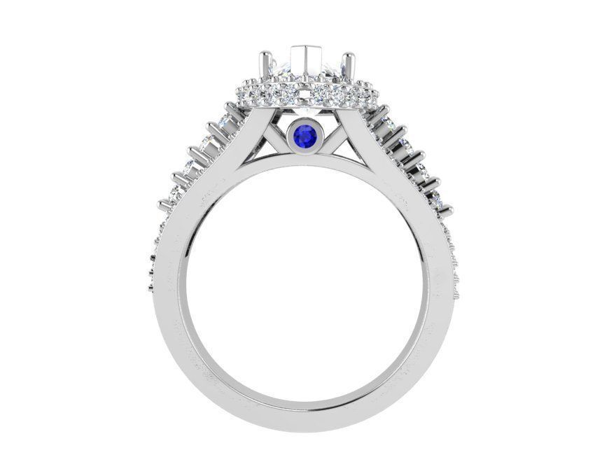 Tear diamond ring 3206 3D print model 3D print model_2