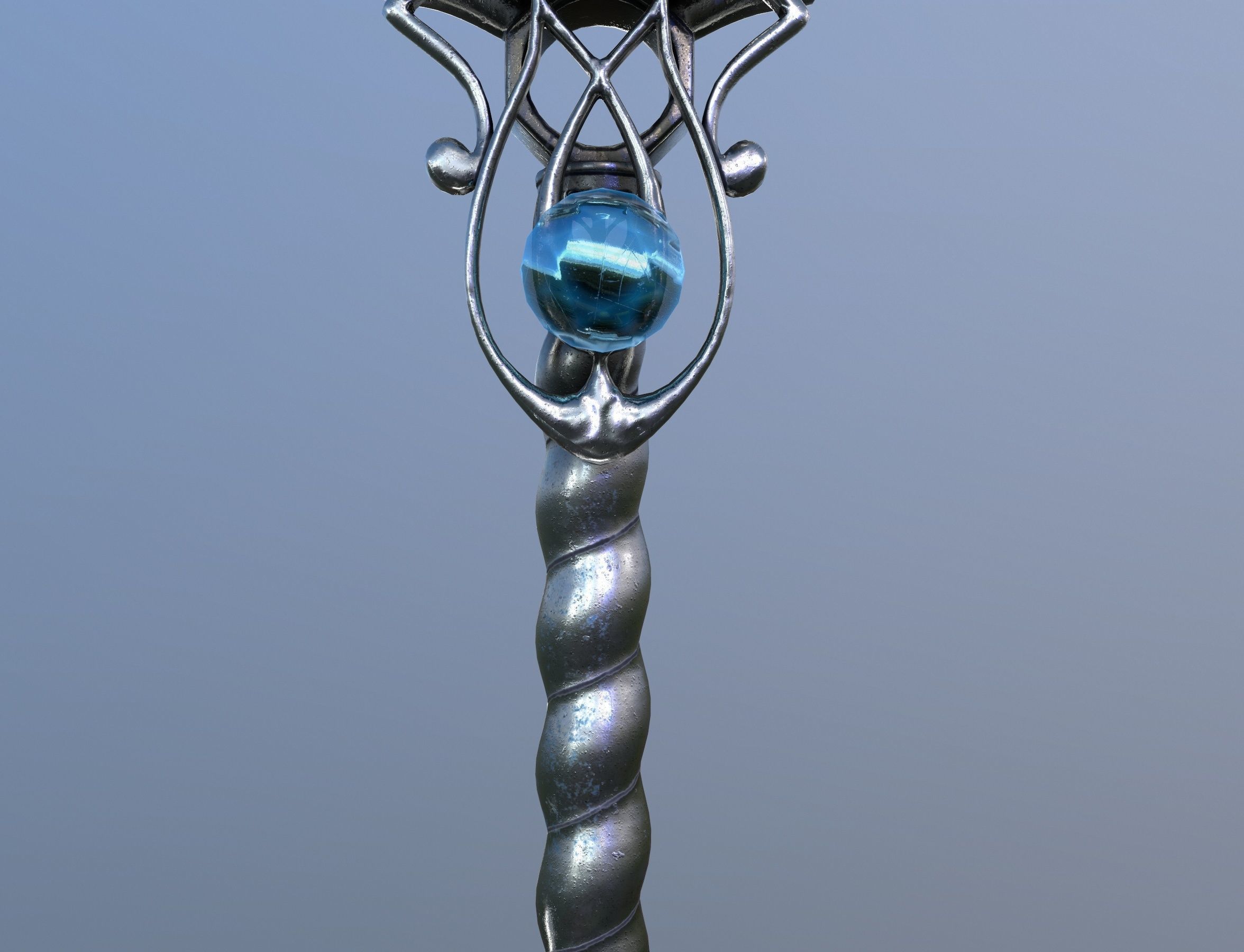 Key winter Low-poly 3D model_11