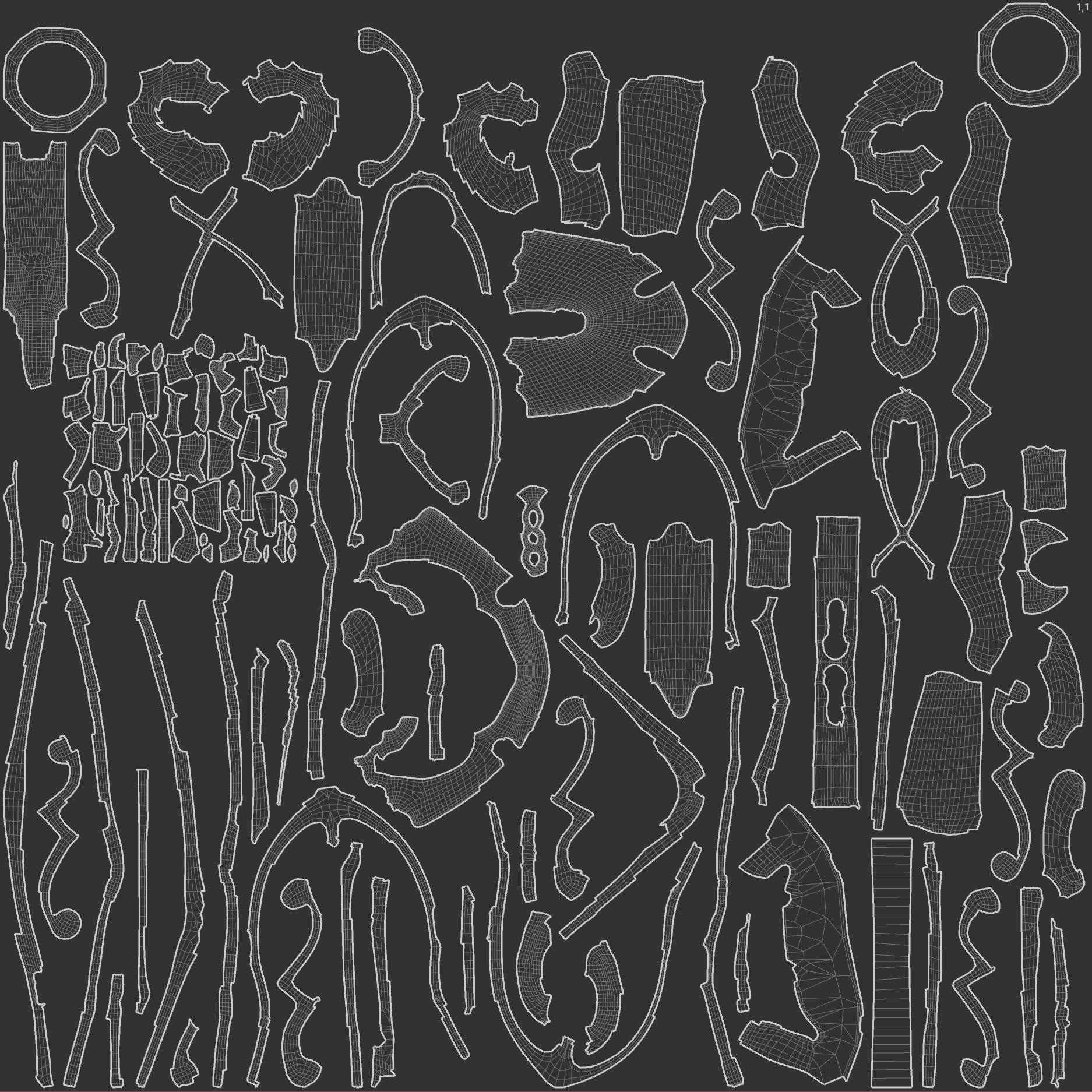 Key winter Low-poly 3D model_23