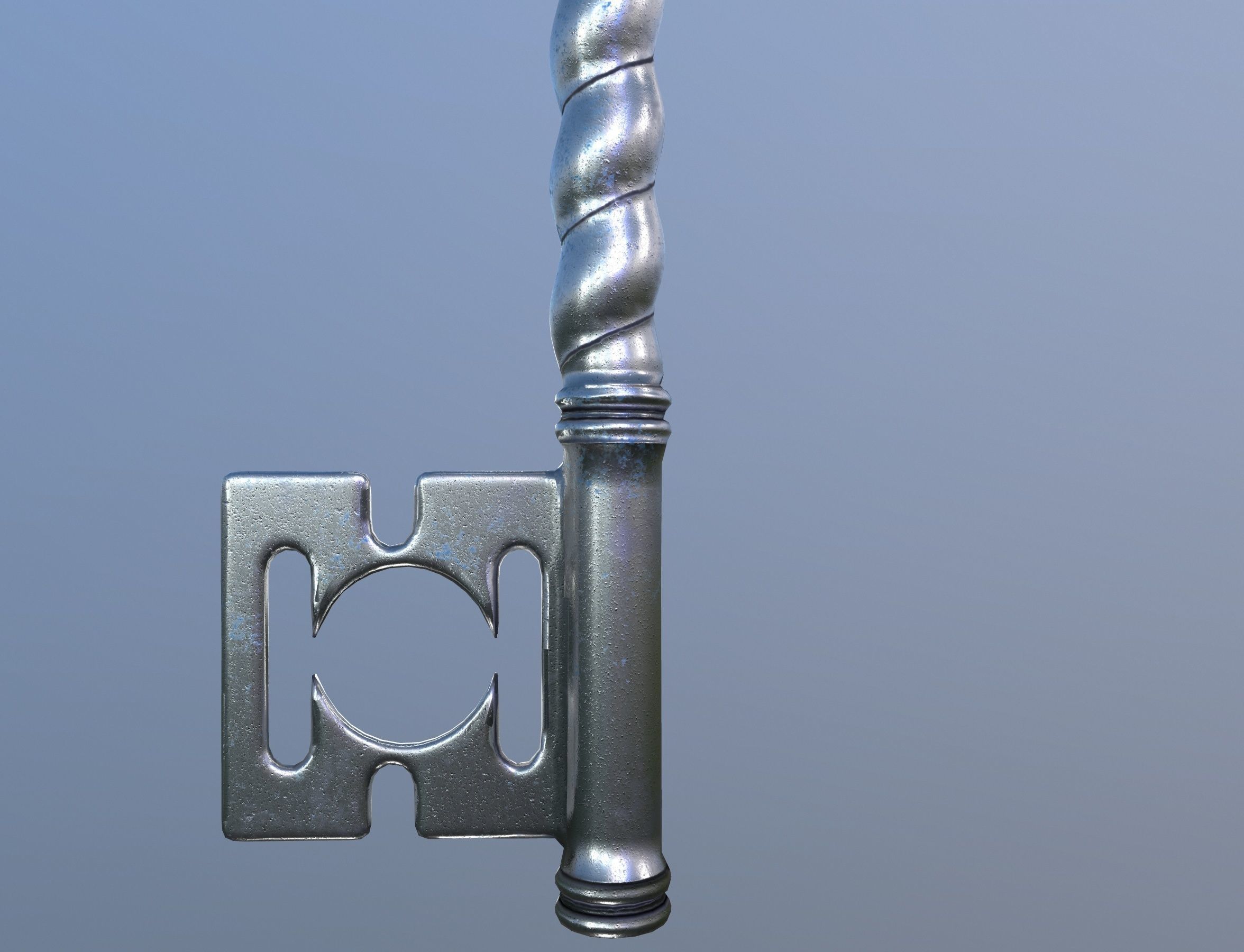 Key winter Low-poly 3D model_12