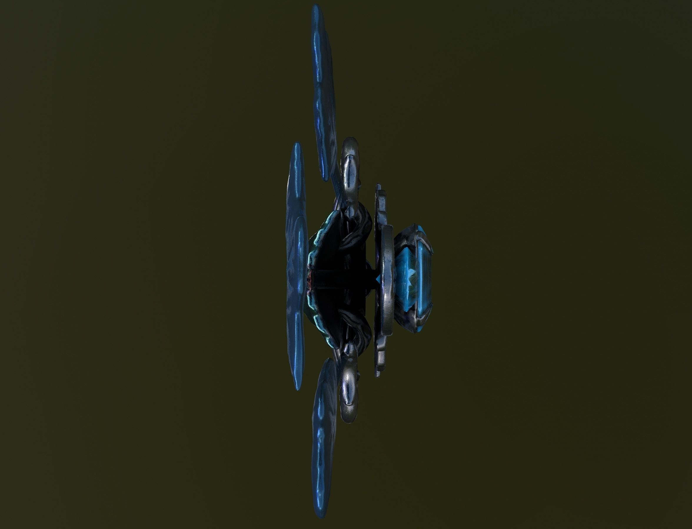 Key winter Low-poly 3D model_20