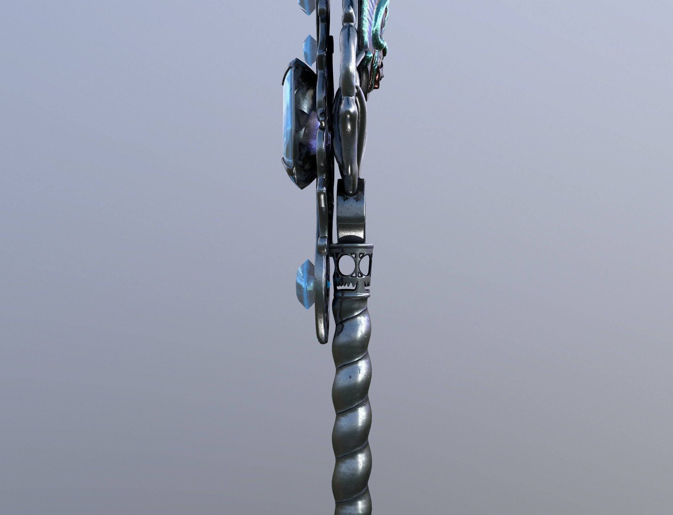 Key winter Low-poly 3D model_15