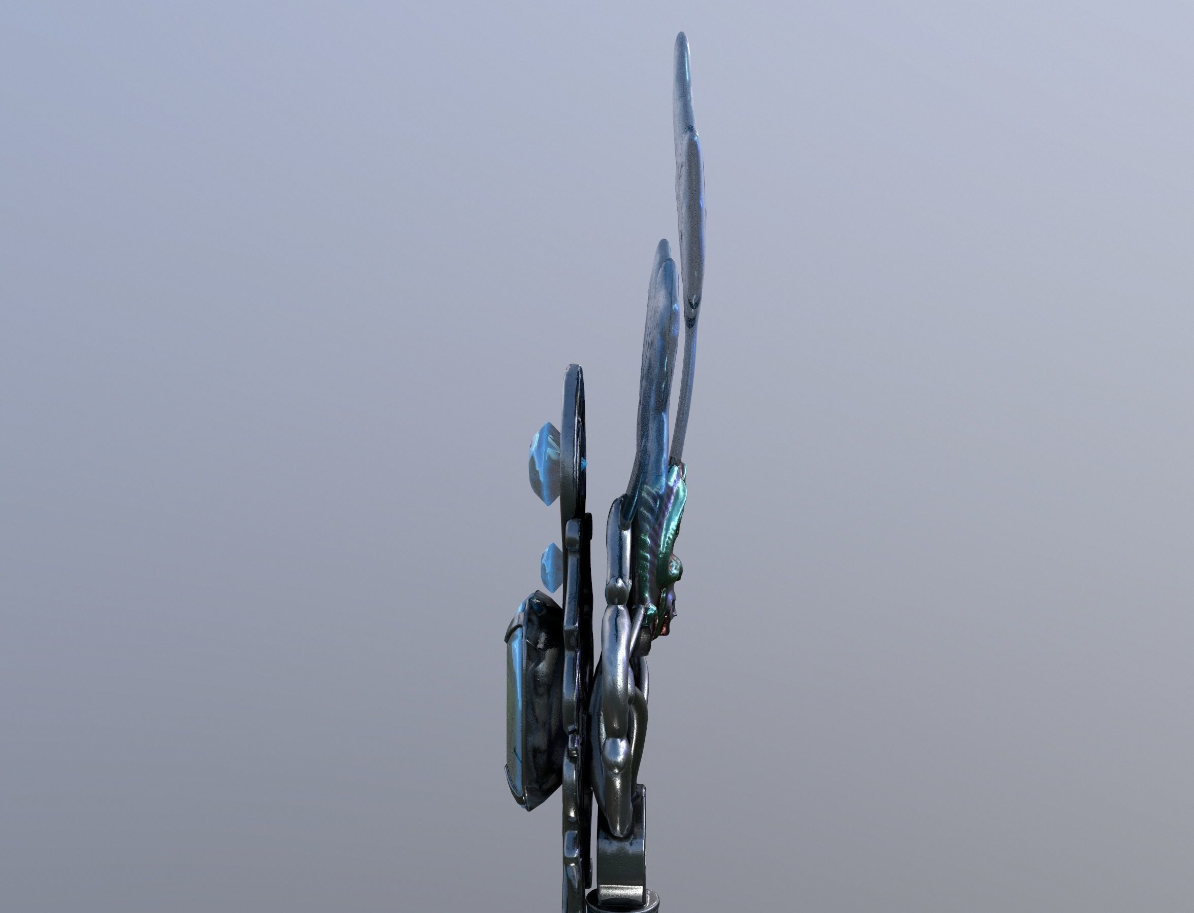 Key winter Low-poly 3D model_14