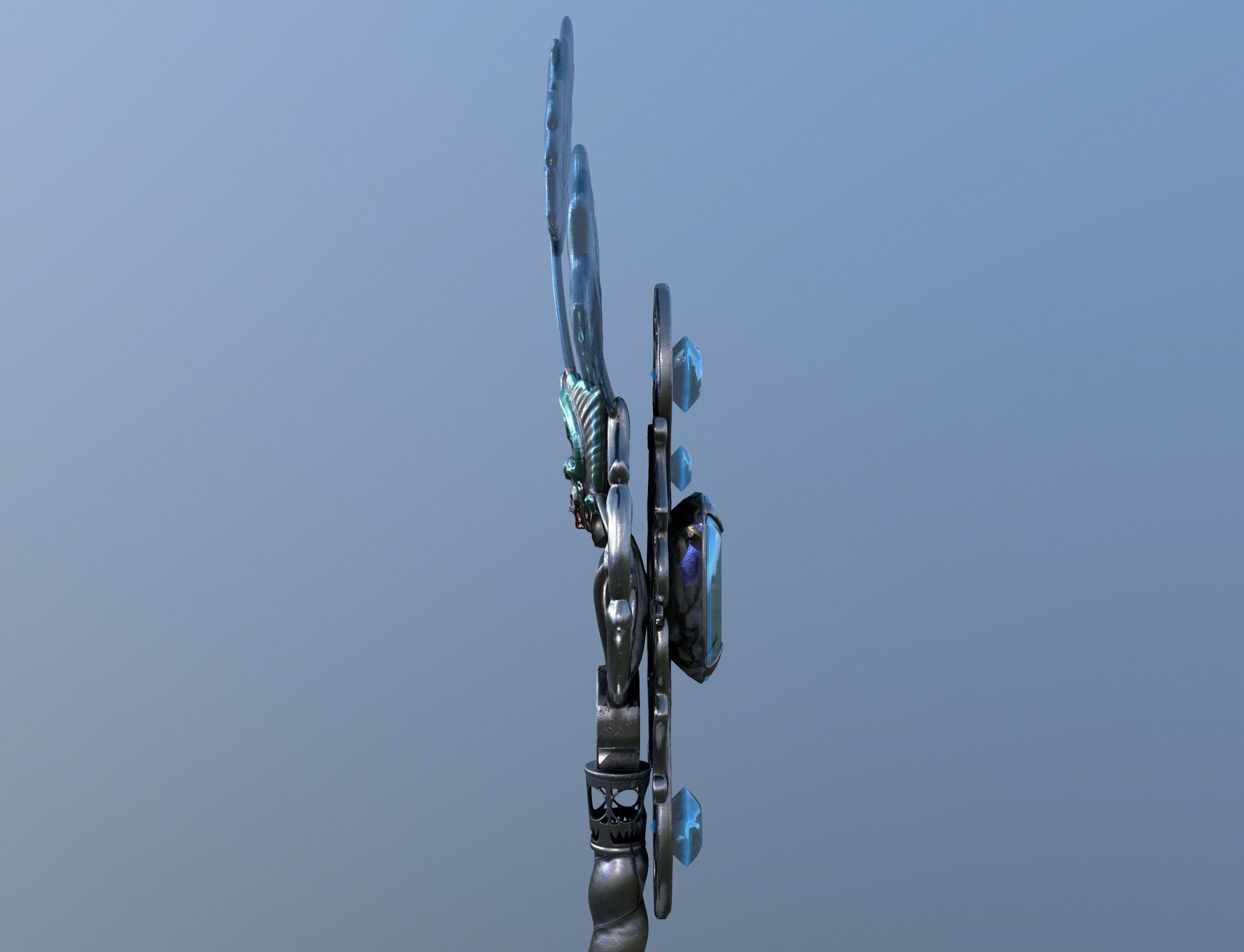 Key winter Low-poly 3D model_17