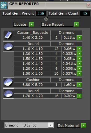 Blue and white diamond ring 3214 3D print model 3D print model_8