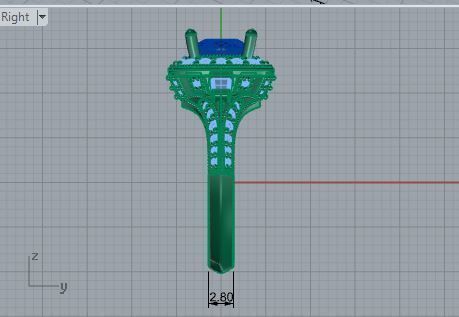 Blue and white diamond ring 3214 3D print model 3D print model_6