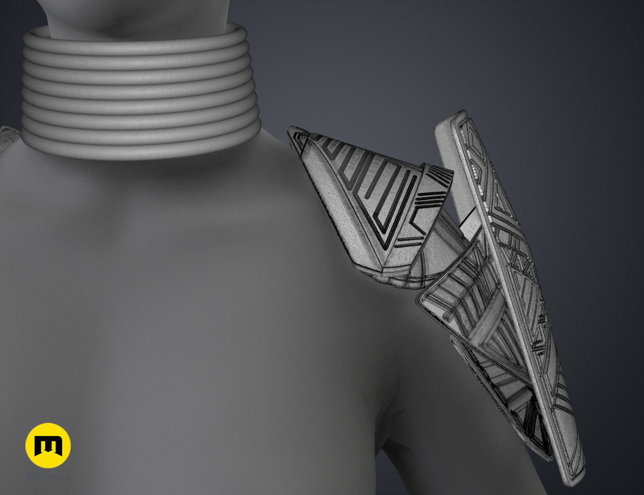 Dora Milaje Armor - Wakanda Forever 3D print model_12