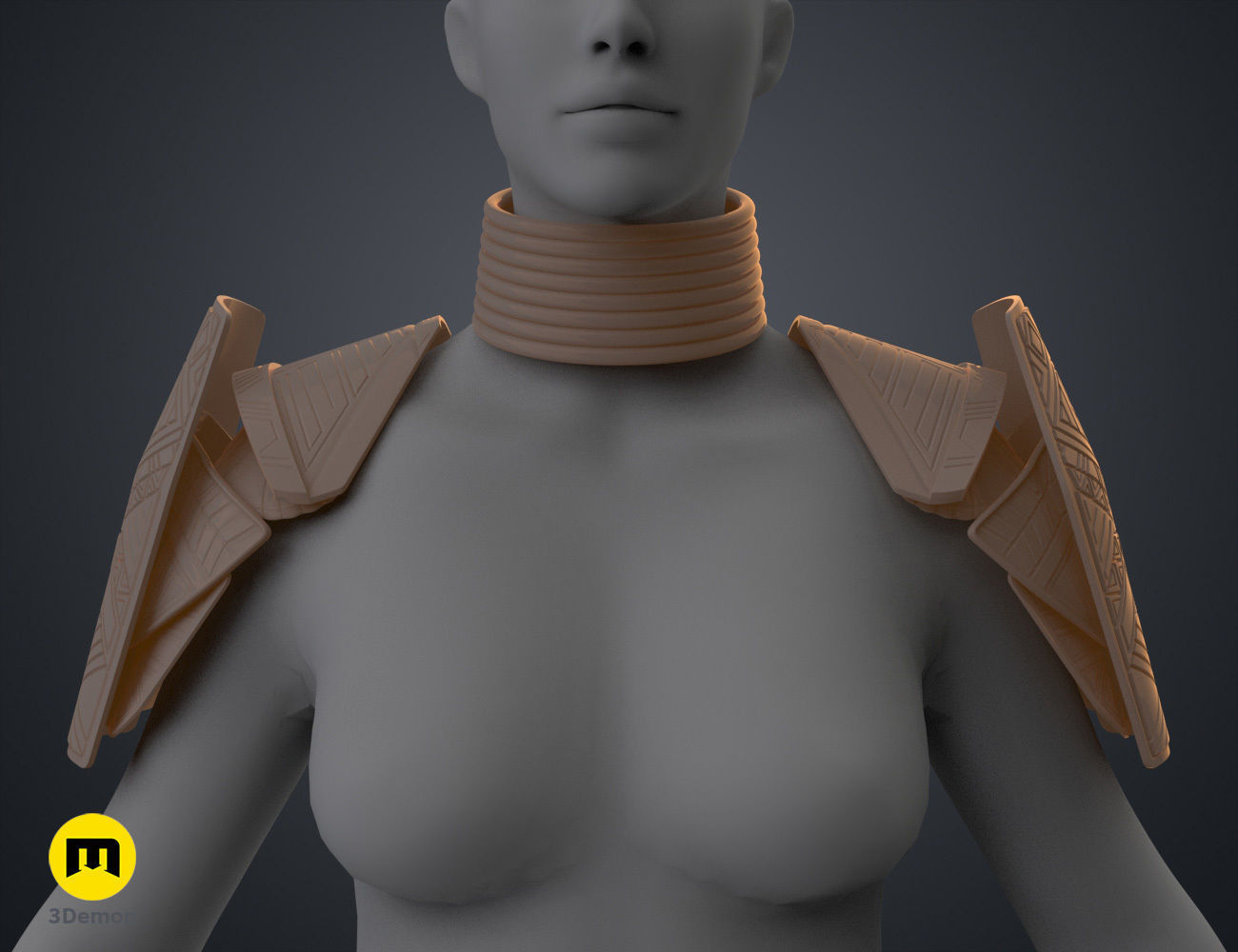 Dora Milaje Armor - Wakanda Forever 3D print model_11
