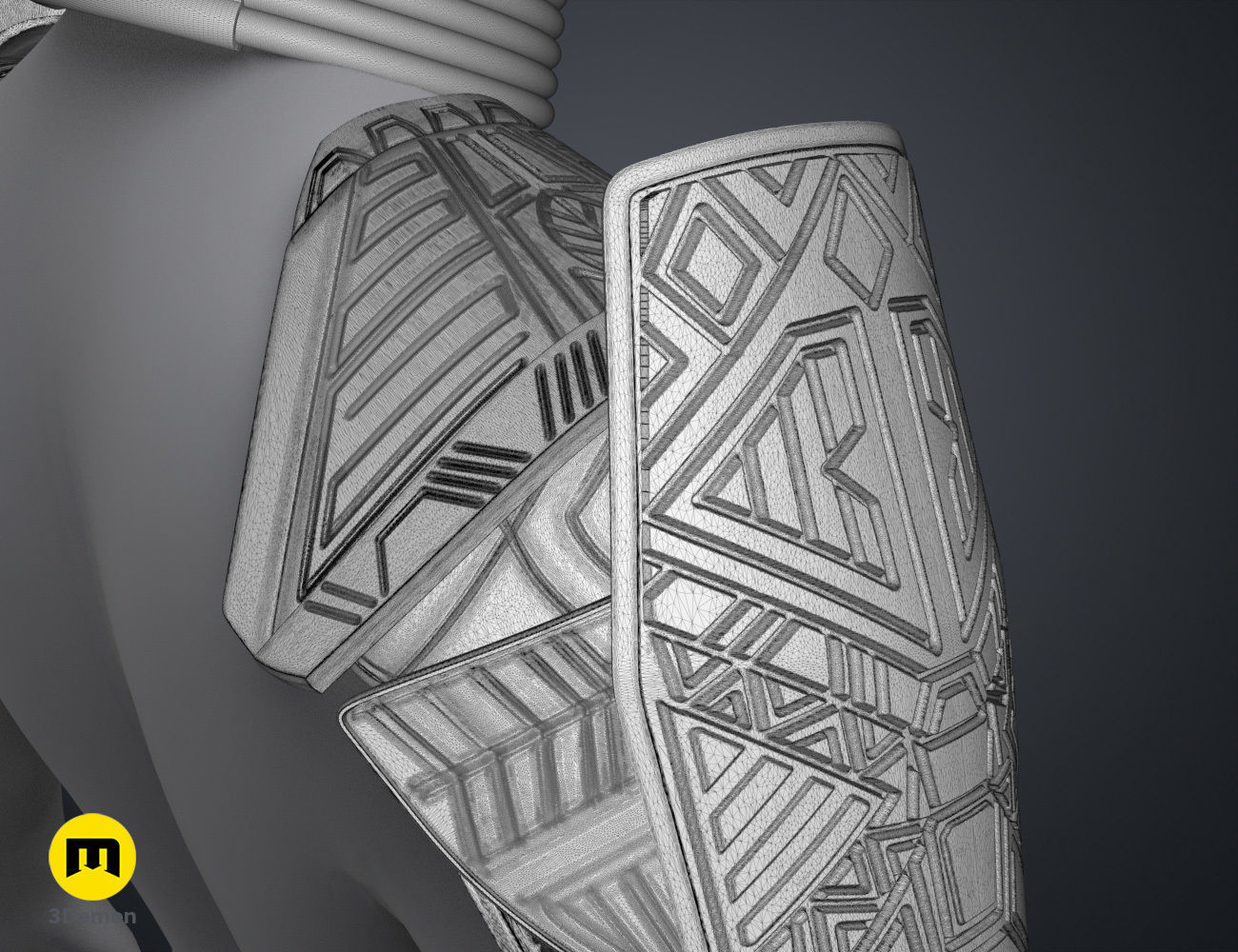 Dora Milaje Armor - Wakanda Forever 3D print model_14