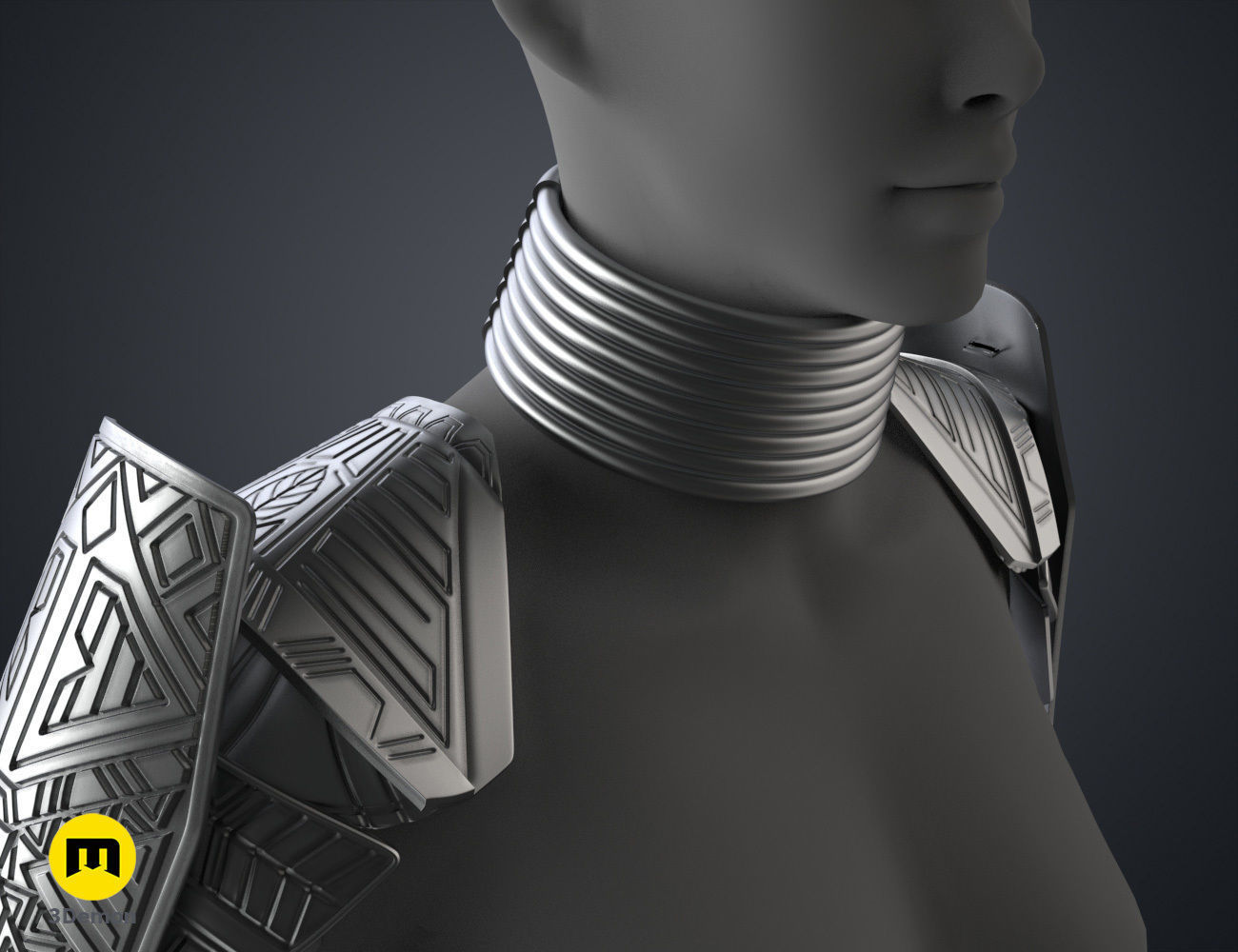 Dora Milaje Armor - Wakanda Forever 3D print model_18