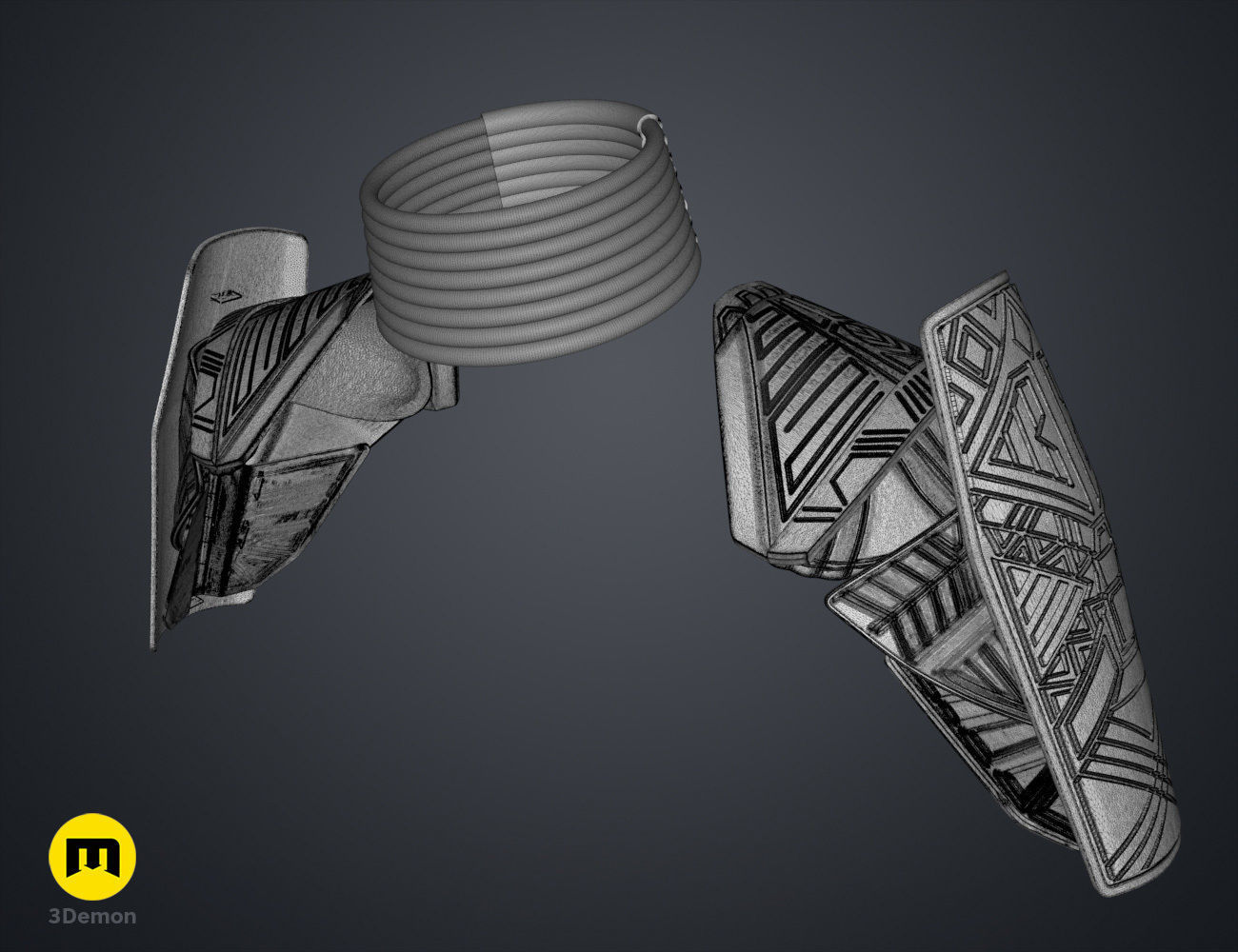 Dora Milaje Armor - Wakanda Forever 3D print model_25