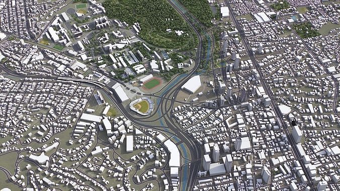 Caracas Low-poly 3D model 7
