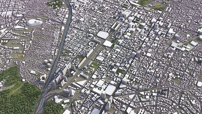 Caracas Low-poly 3D model 6