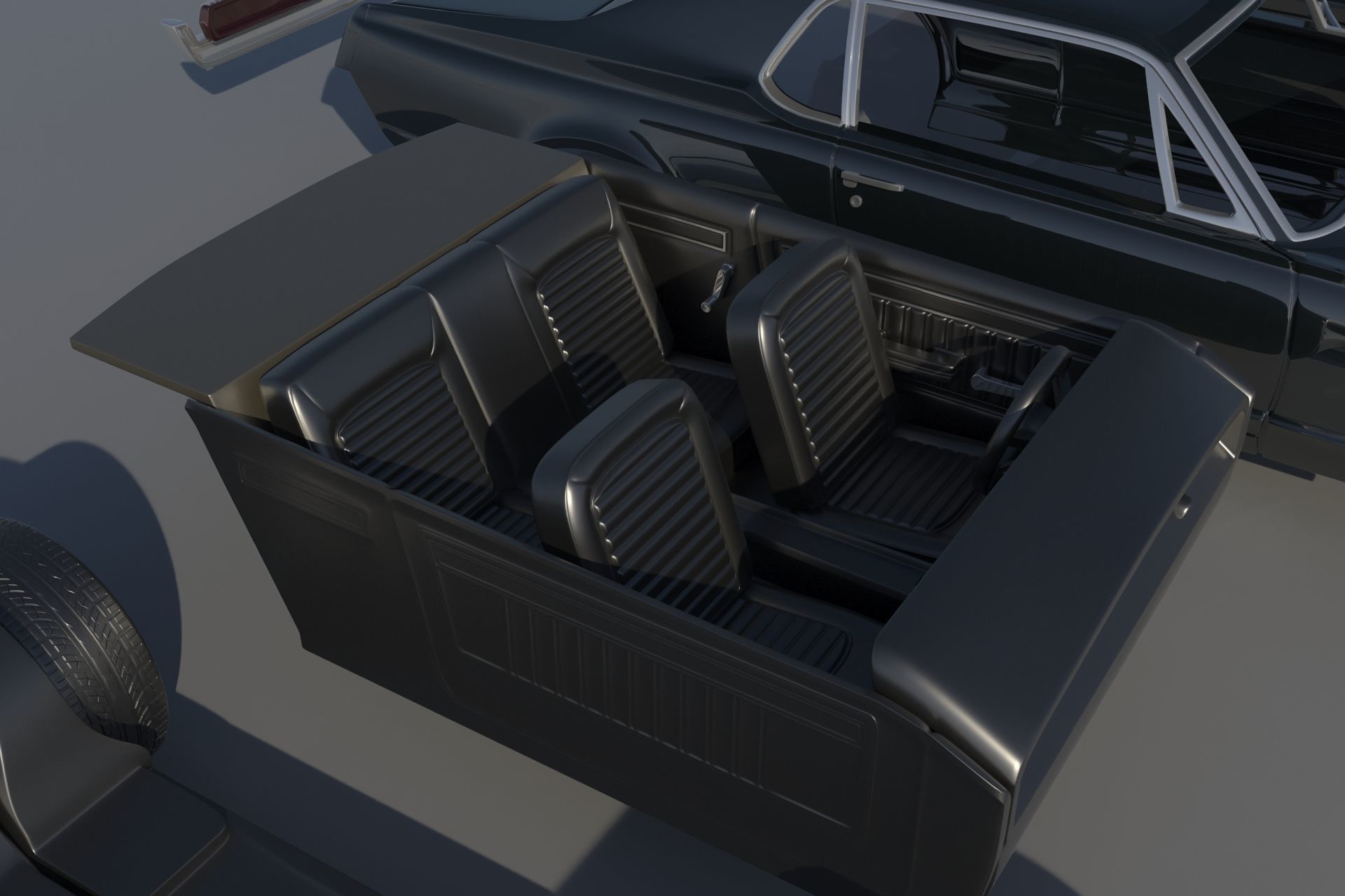 Mercury Cougar 1967  3D print model_18