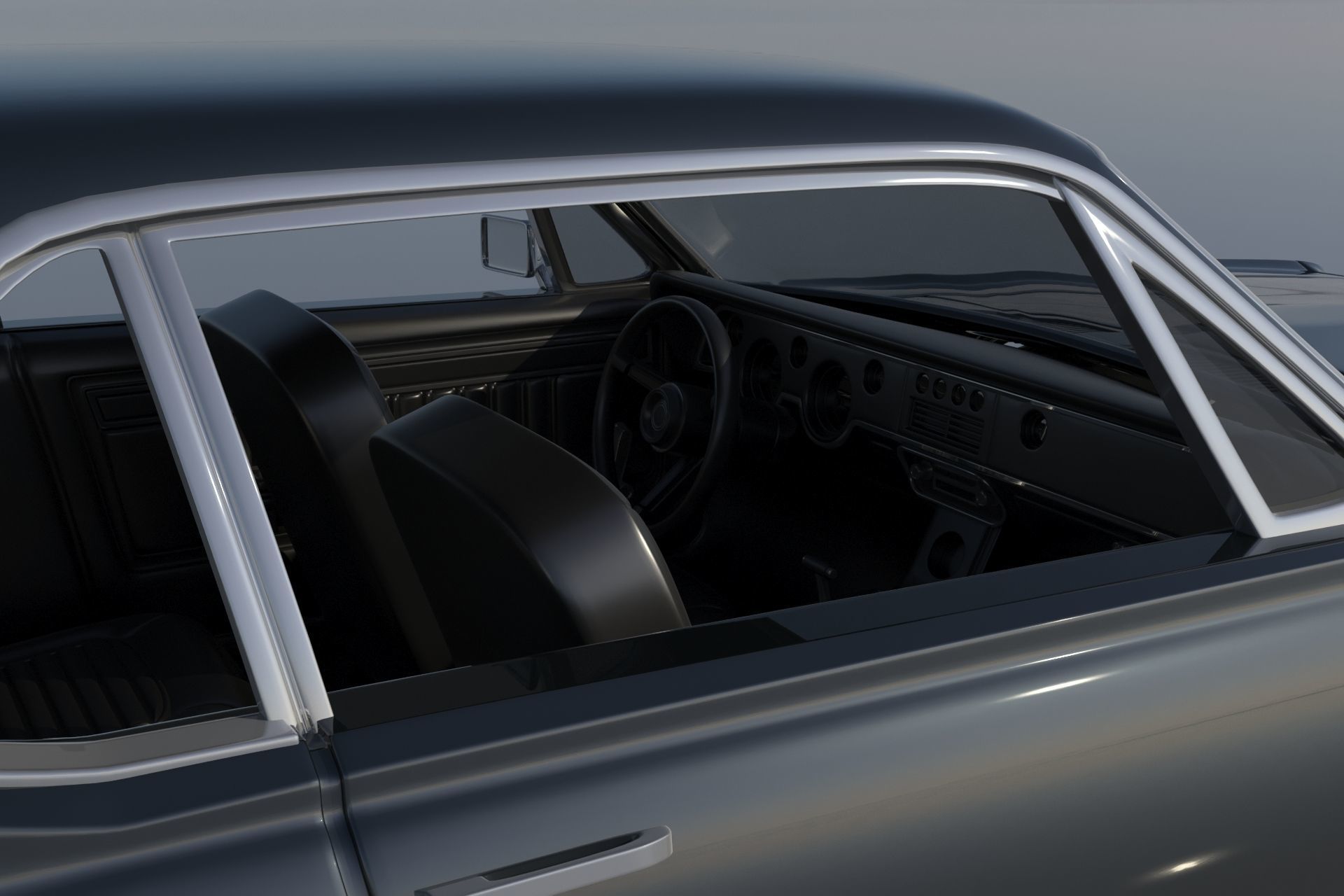 Mercury Cougar 1967  3D print model_10