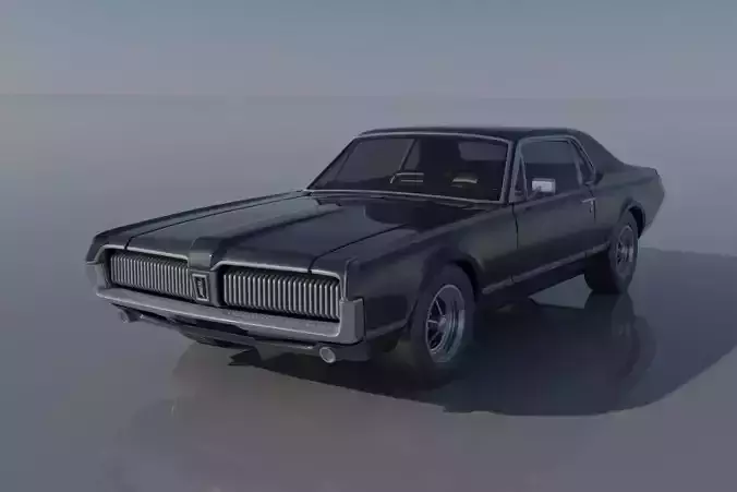 Mercury Cougar 1967  3D print model