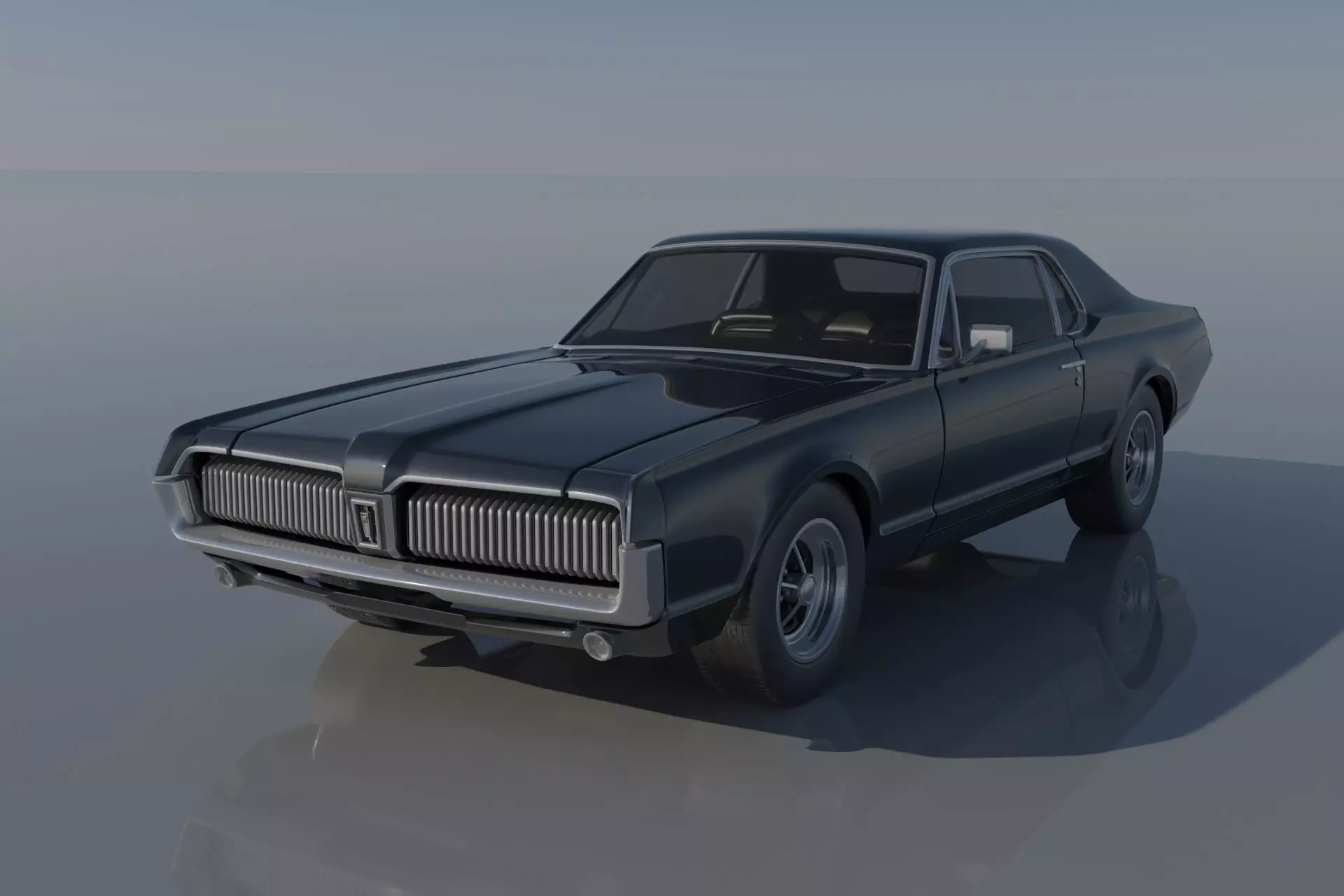 Mercury Cougar 1967  3D print model_0