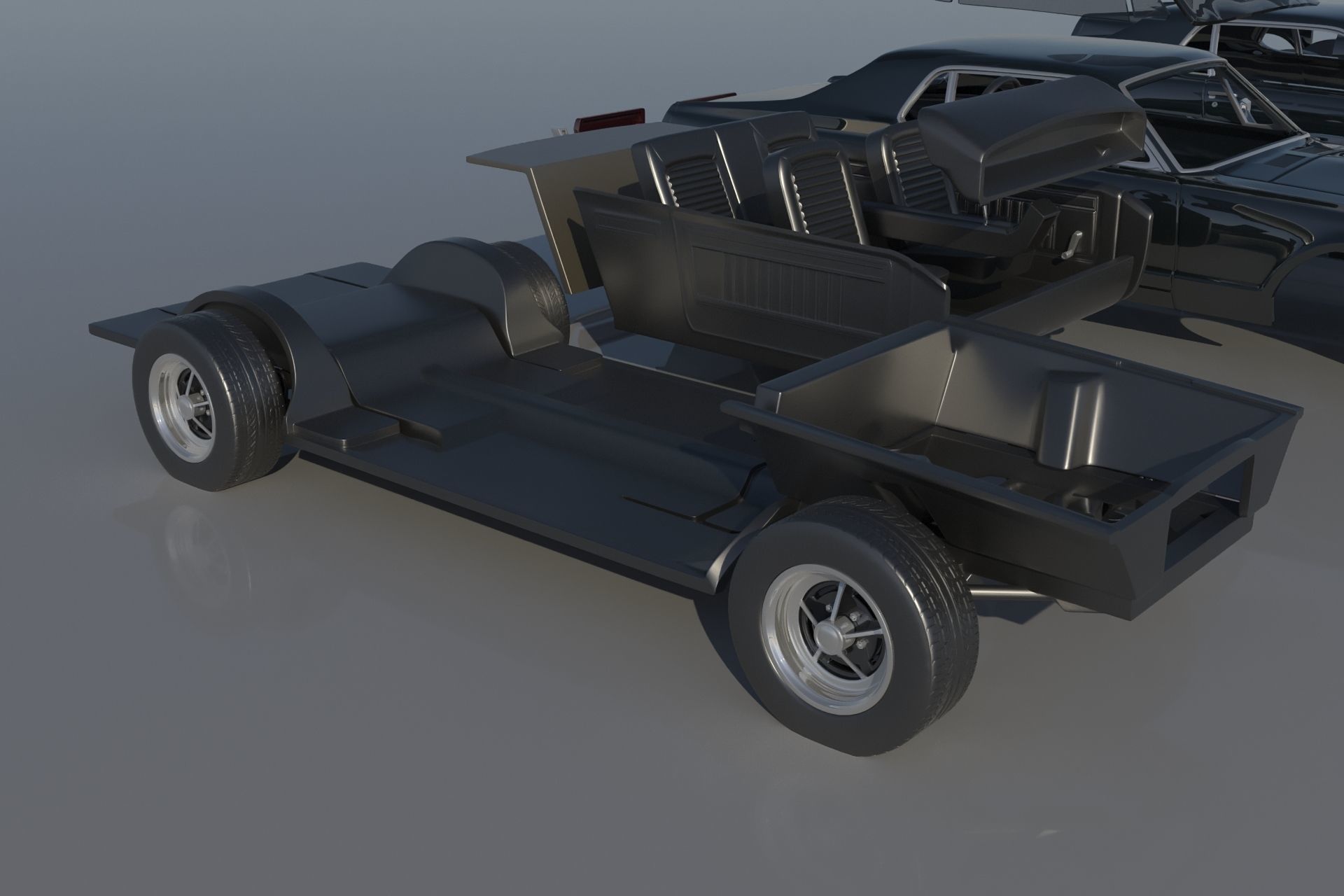 Mercury Cougar 1967  3D print model_20