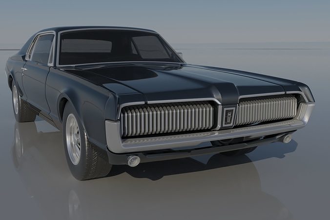 Mercury Cougar 1967  3D print model 7