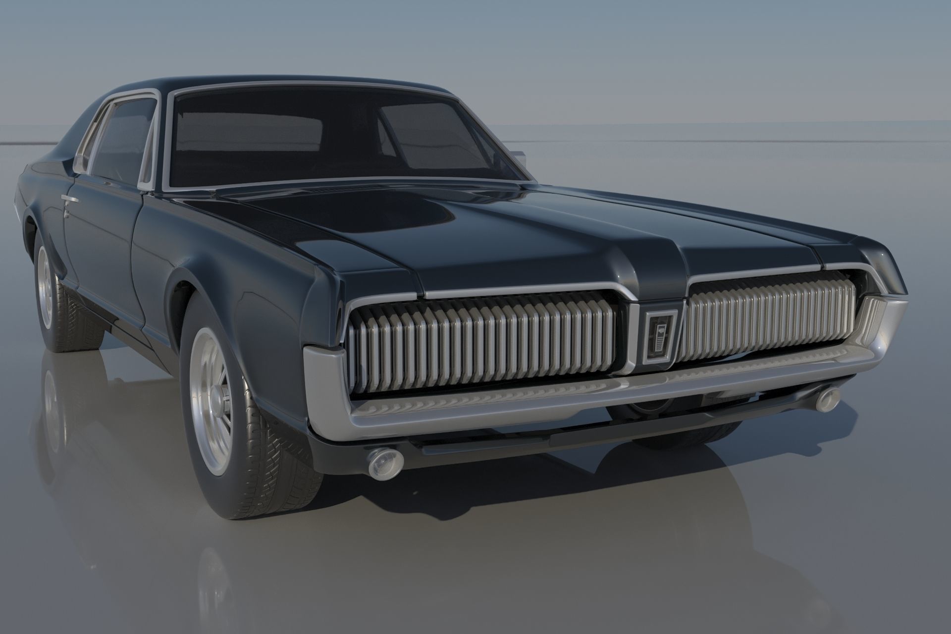 Mercury Cougar 1967  3D print model_6