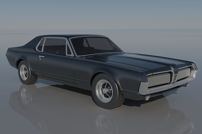 Mercury Cougar 1967  3D print model 6