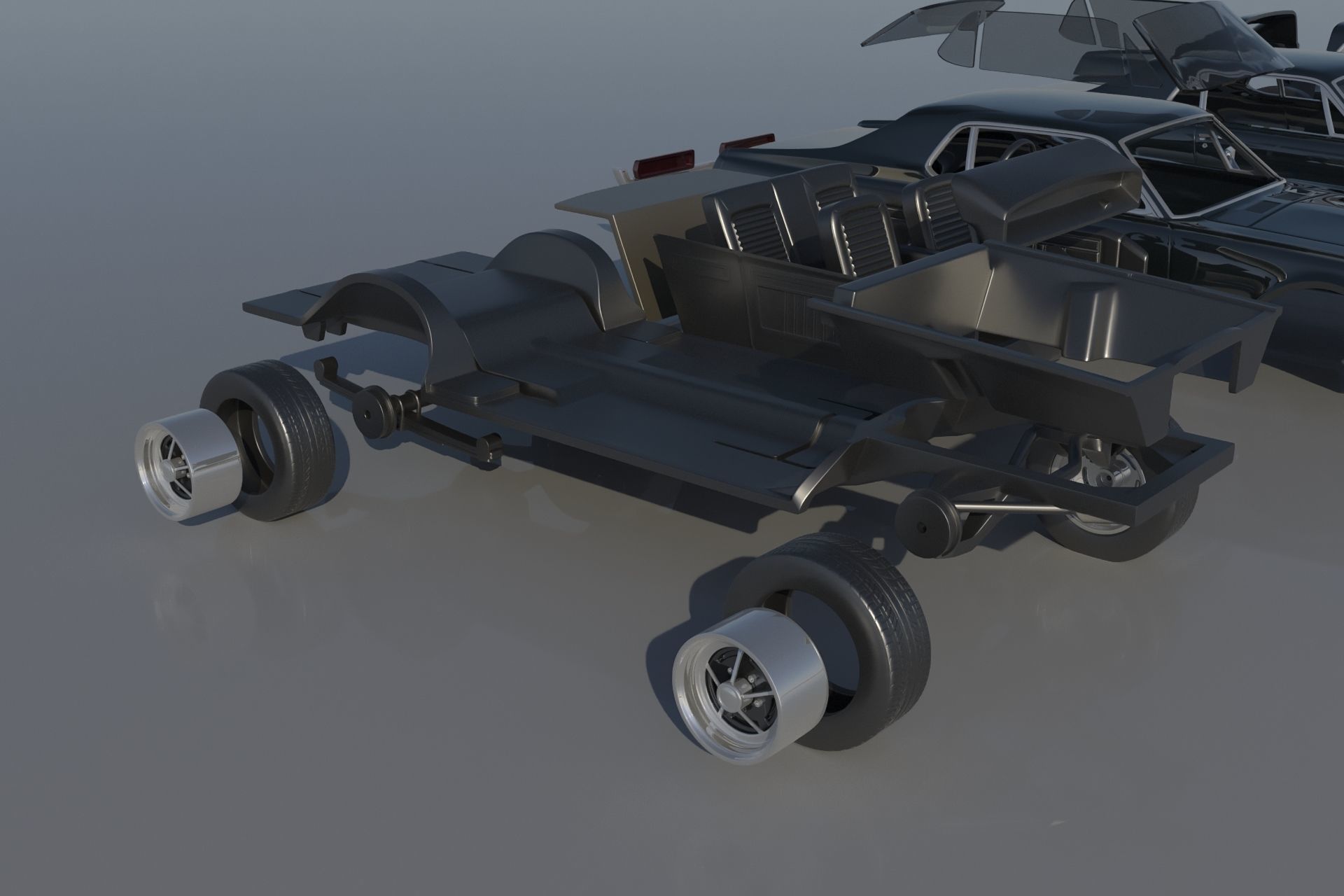 Mercury Cougar 1967  3D print model_21