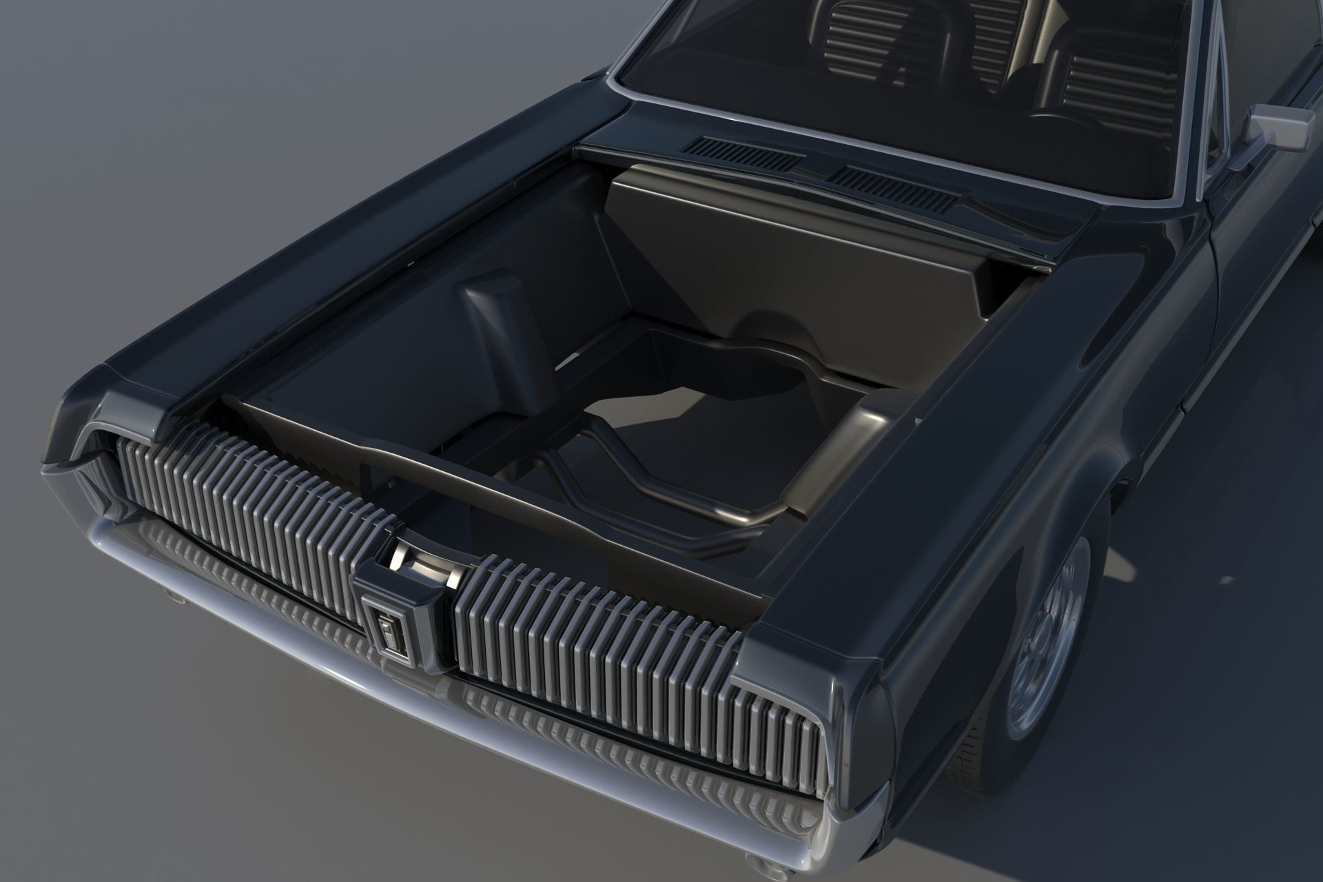 Mercury Cougar 1967  3D print model_8