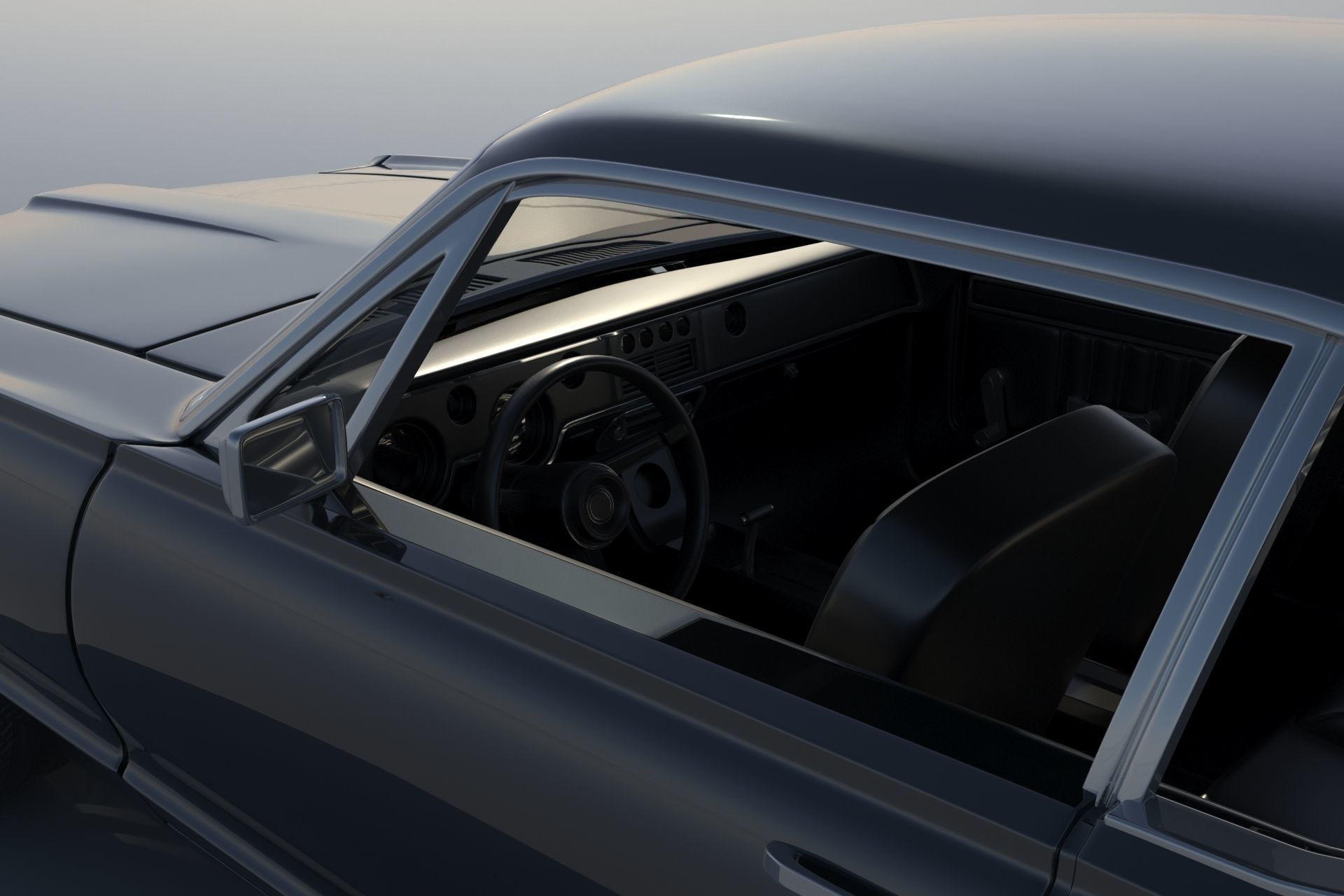 Mercury Cougar 1967  3D print model_9