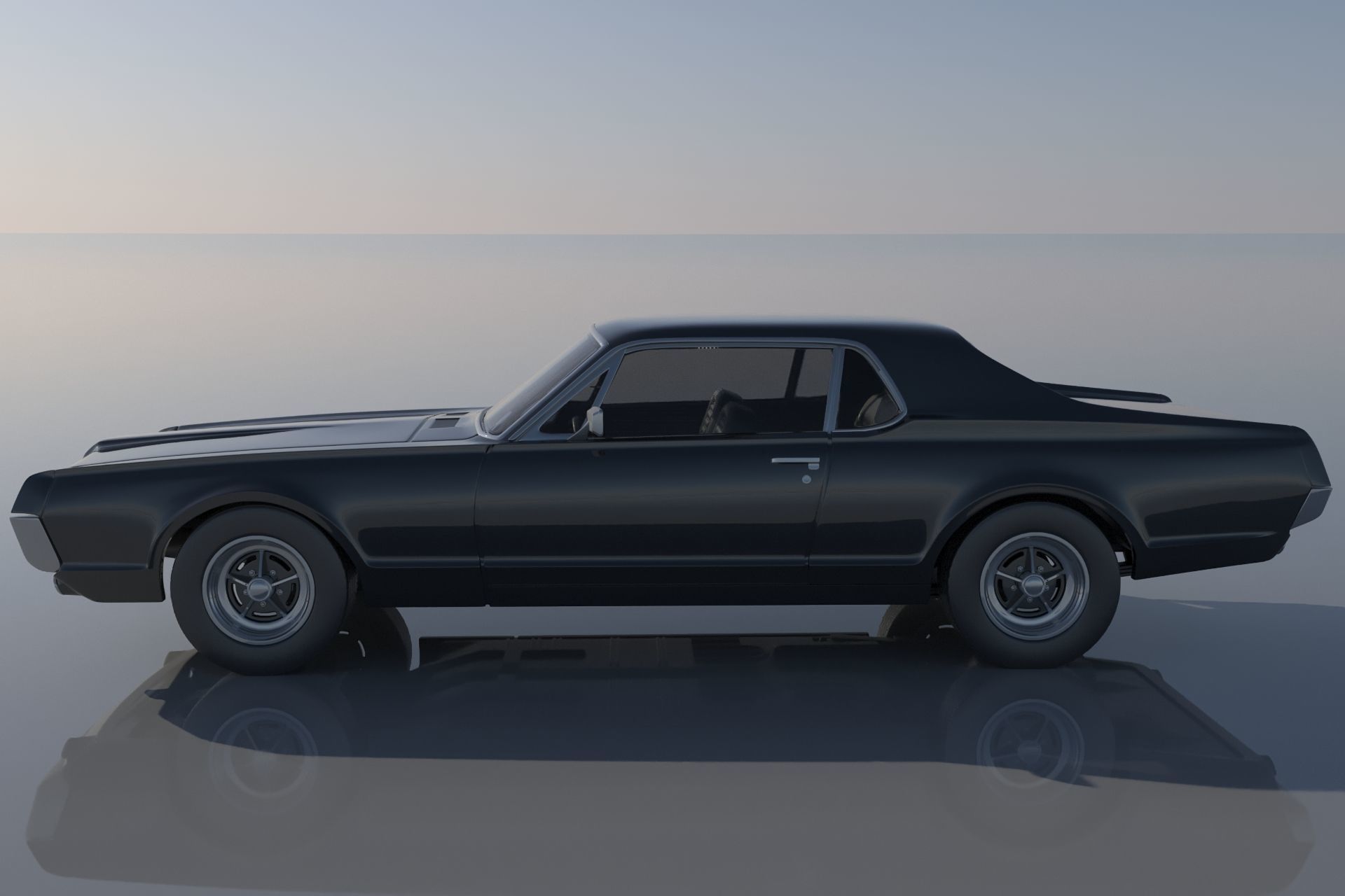 Mercury Cougar 1967  3D print model_1