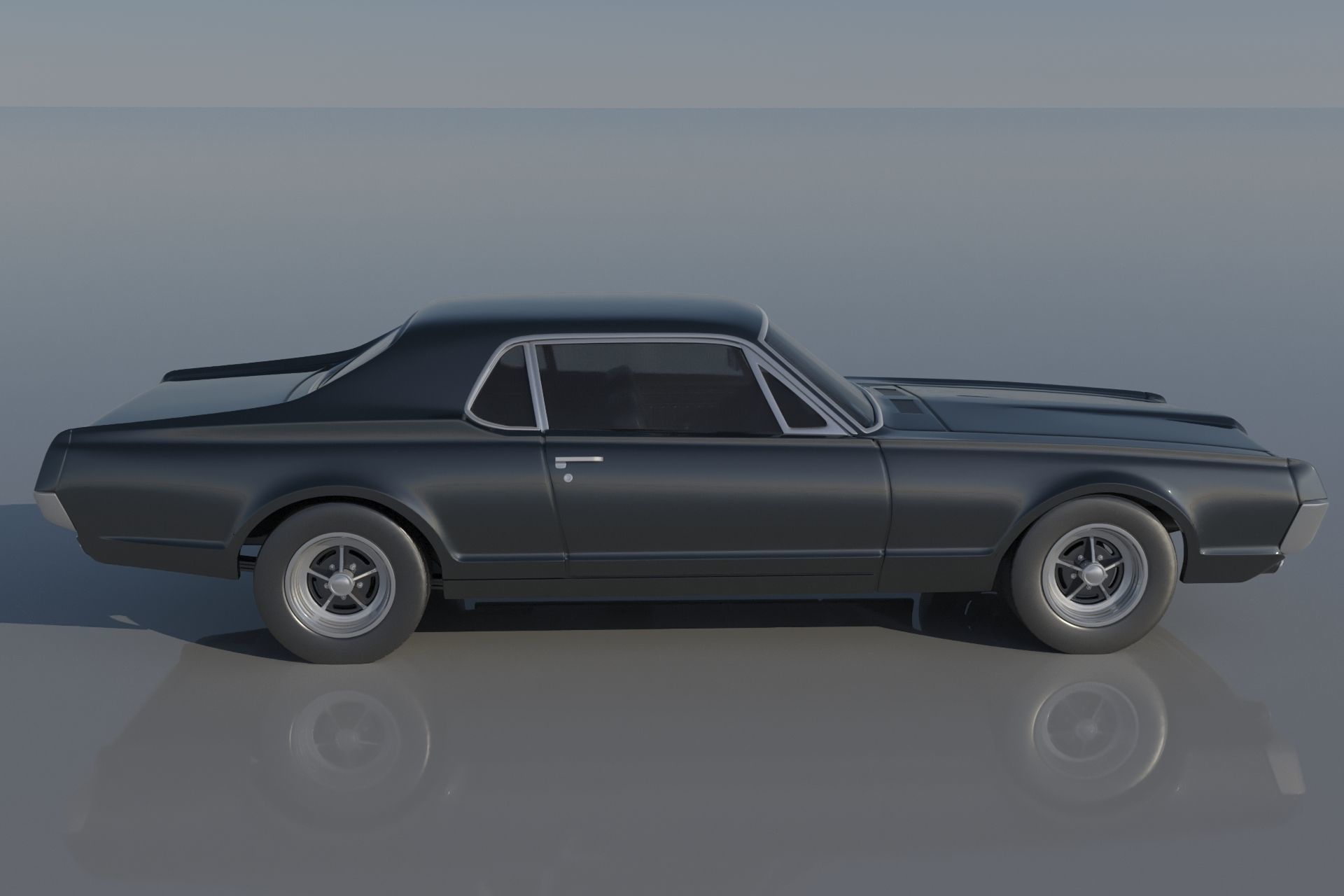 Mercury Cougar 1967  3D print model_4