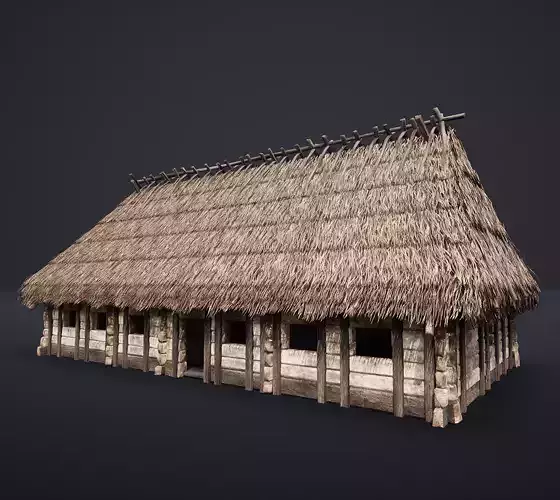 AAA MEDIEVAL SLAVIC HOUSE COTTAGE CABIN HUT GENERIC VILLAGE FARM