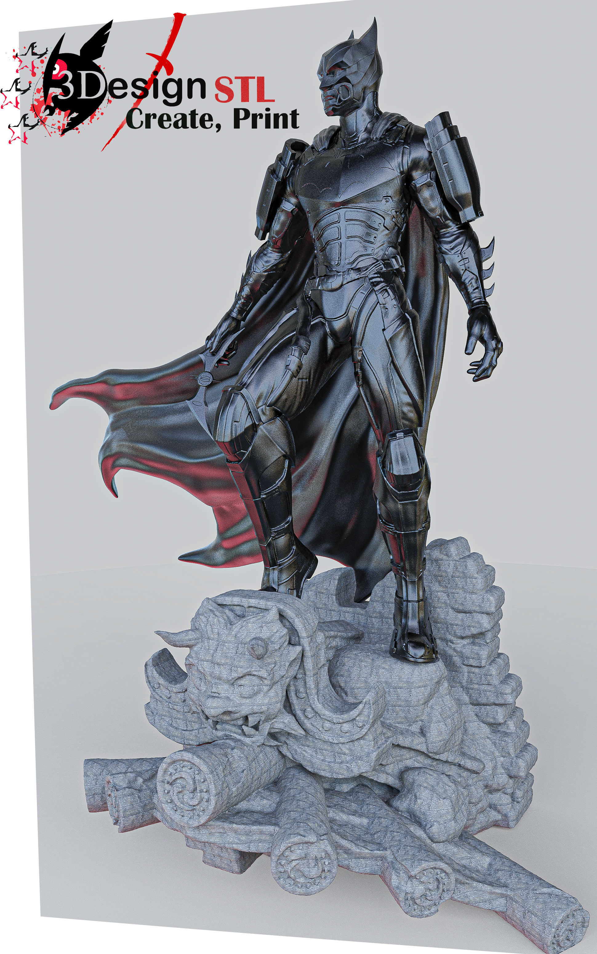 Batman Samuray 3D print model_2