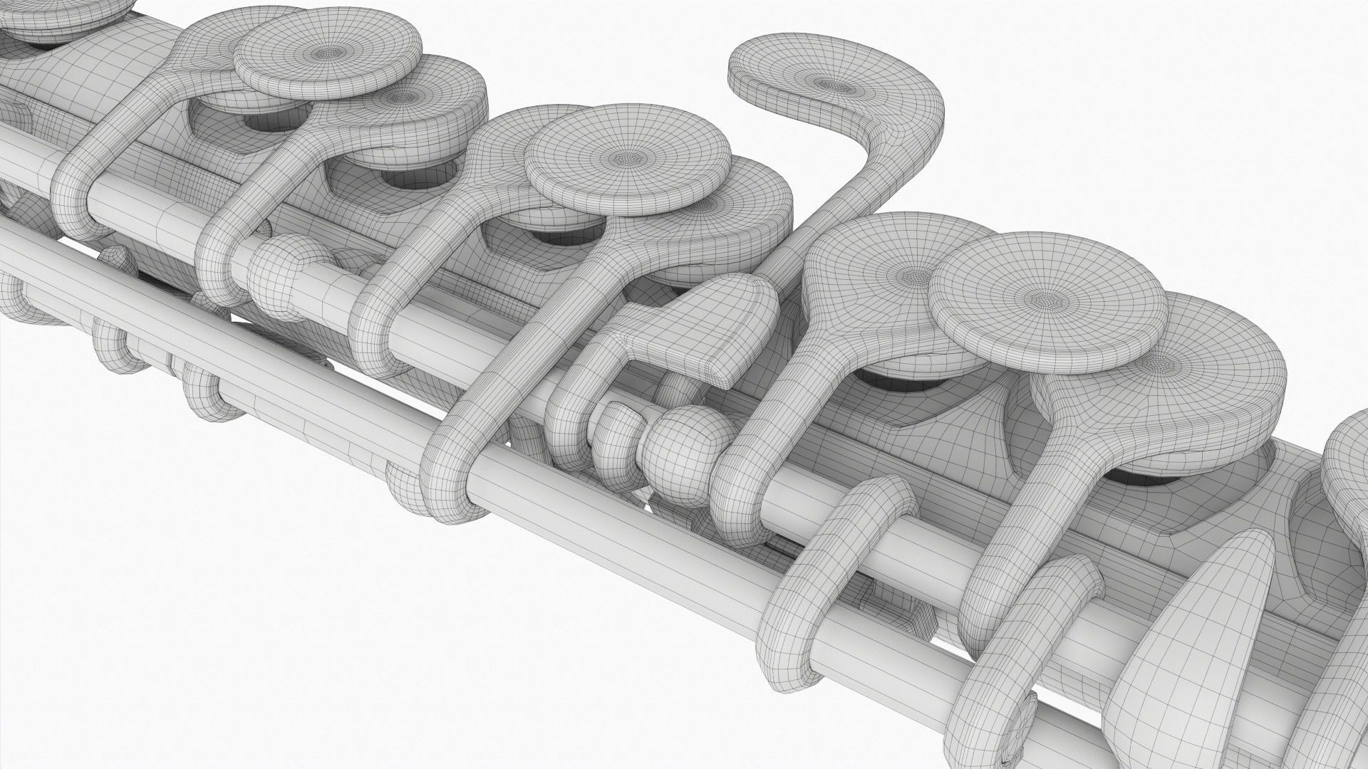 Chimes and woodwind 3D Model Collection_27