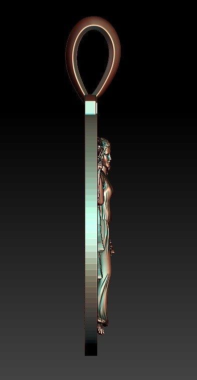 VIRGO PENDANT 3D print model_5
