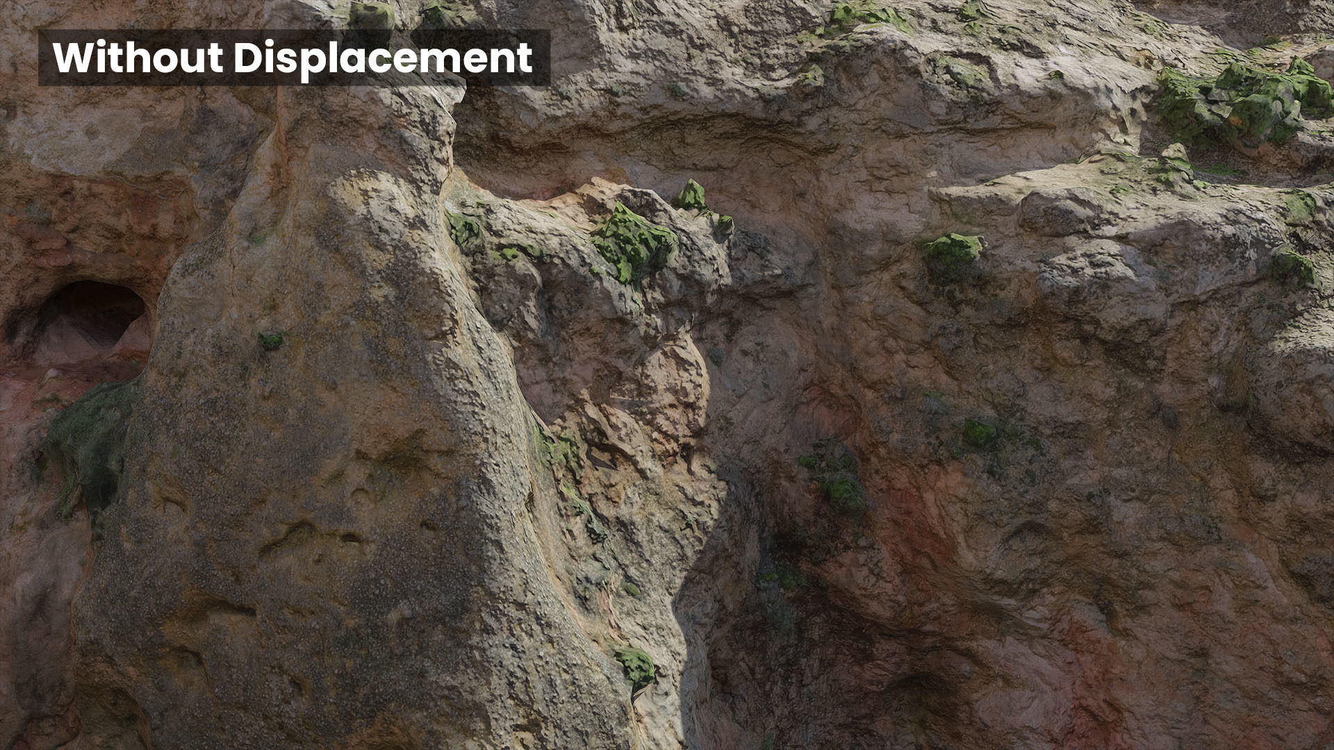 Large Cave Cliff PBR Scan Low-poly 3D model_11