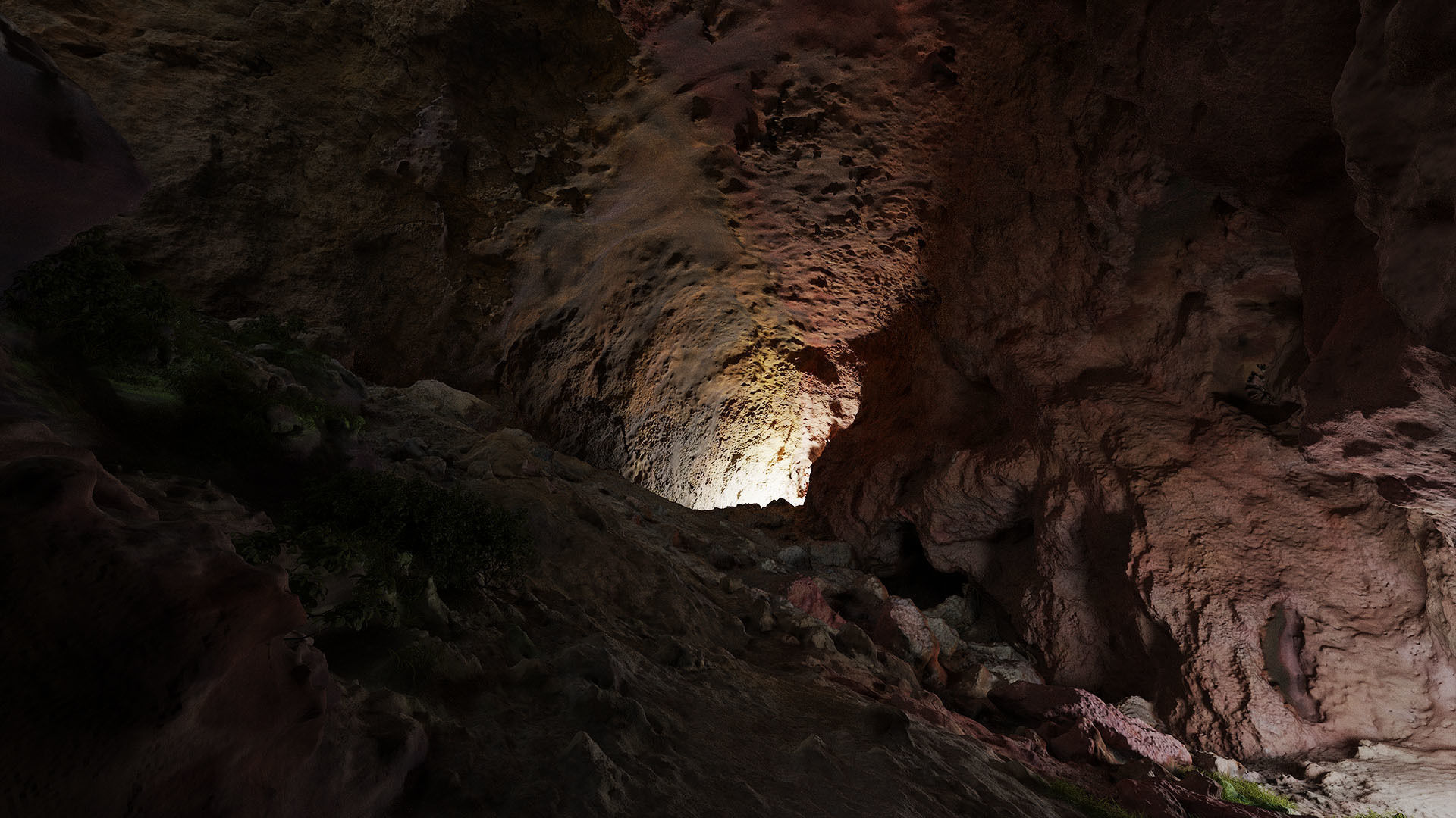 Large Cave Cliff PBR Scan Low-poly 3D model_7
