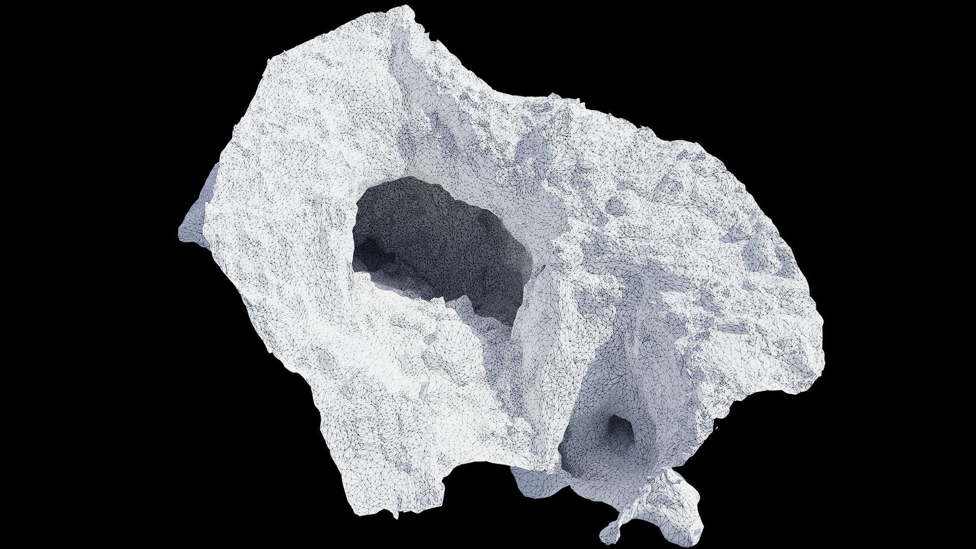 Large Cave Cliff PBR Scan Low-poly 3D model_9