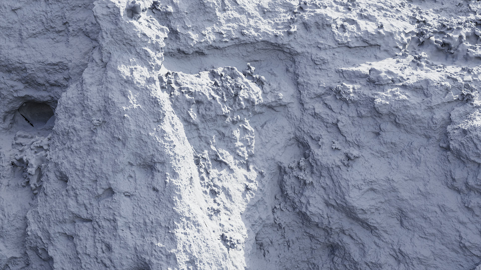 Large Cave Cliff PBR Scan Low-poly 3D model_12