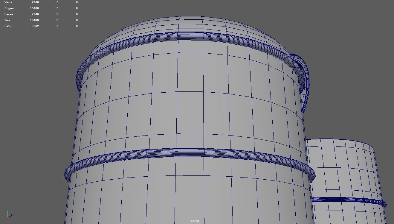 Petrol Can Low-poly 3D model_13
