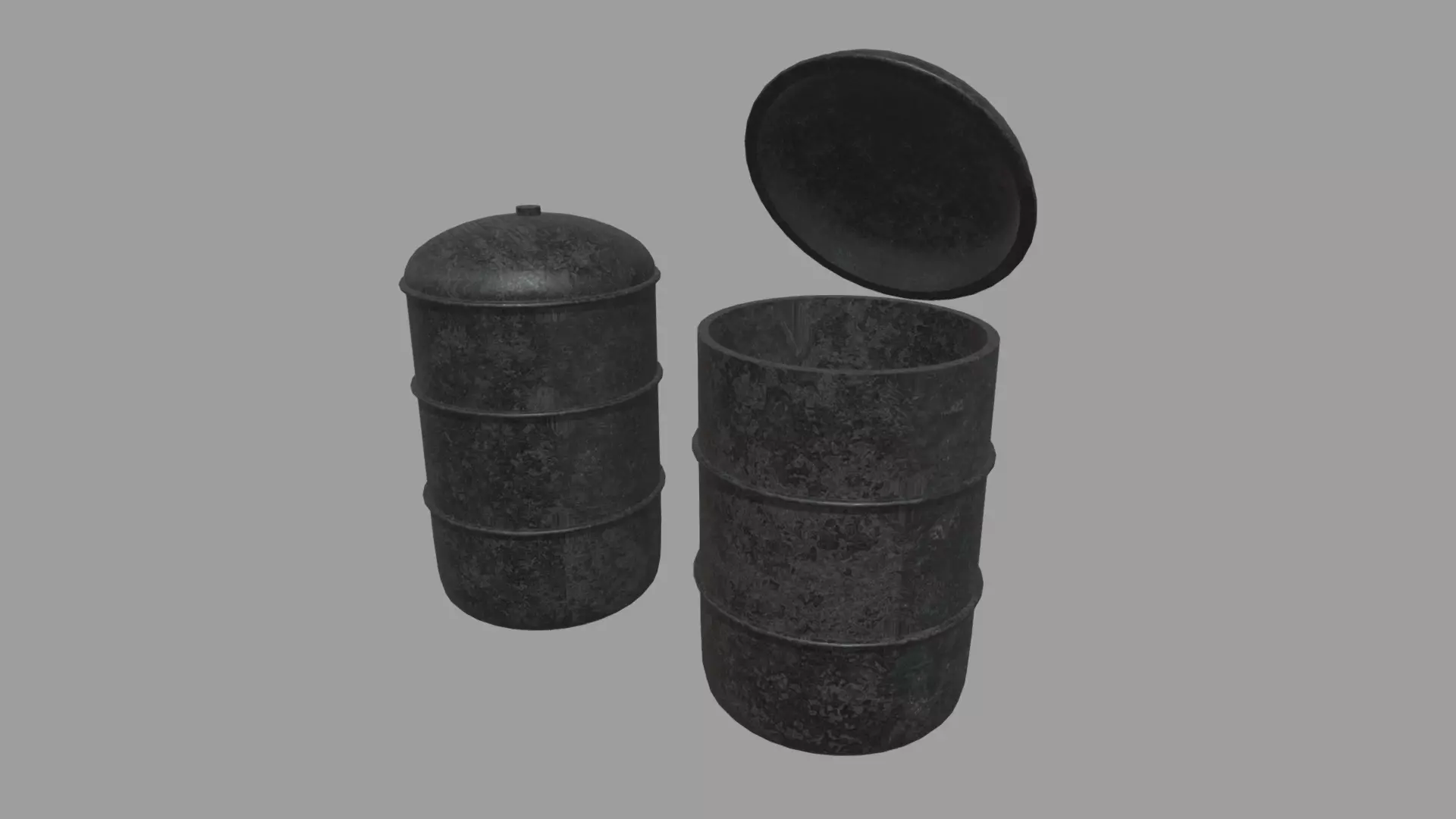 Petrol Can Low-poly 3D model_0