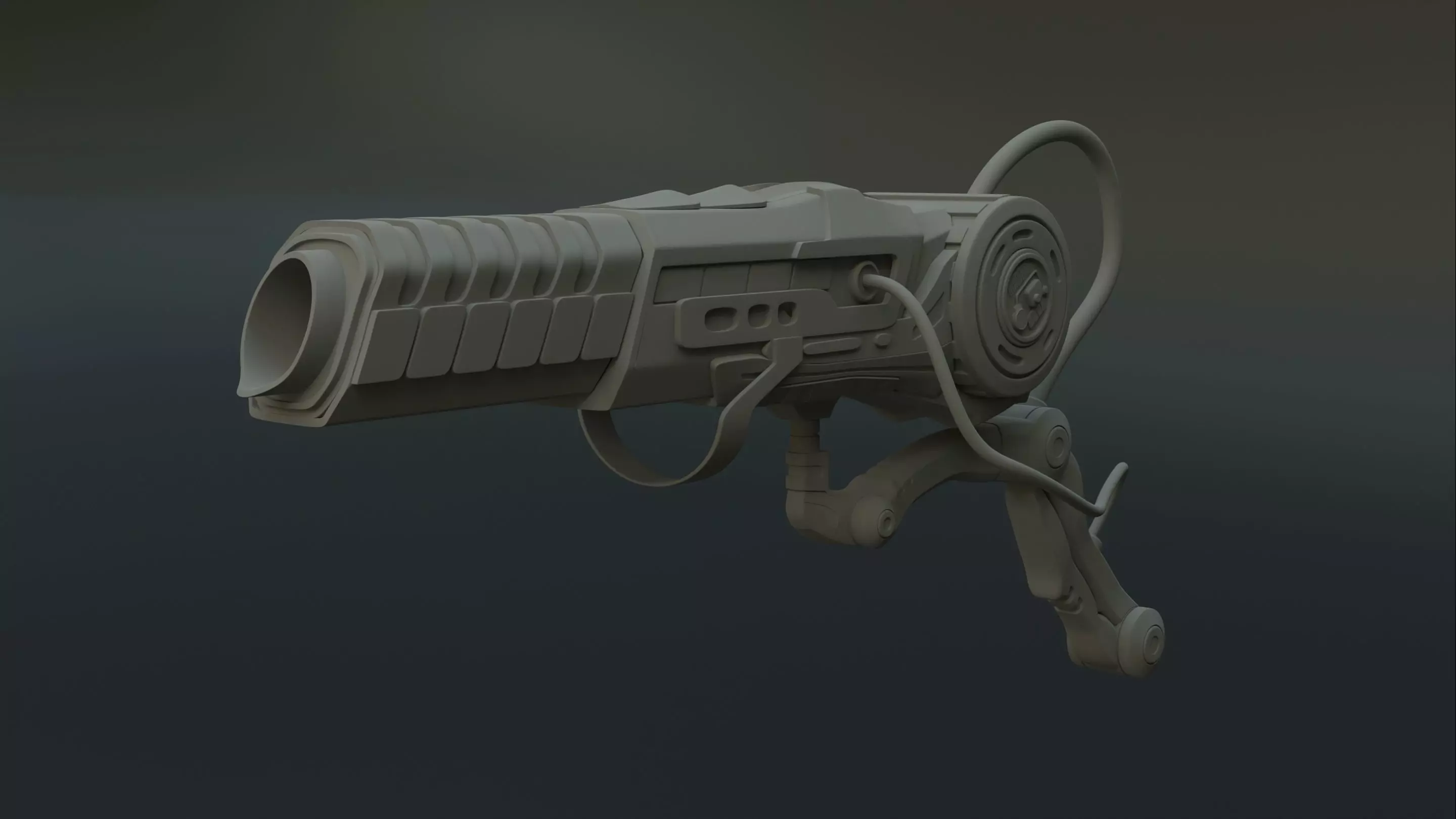 Predator Shoulder Cannon 3D print model_0