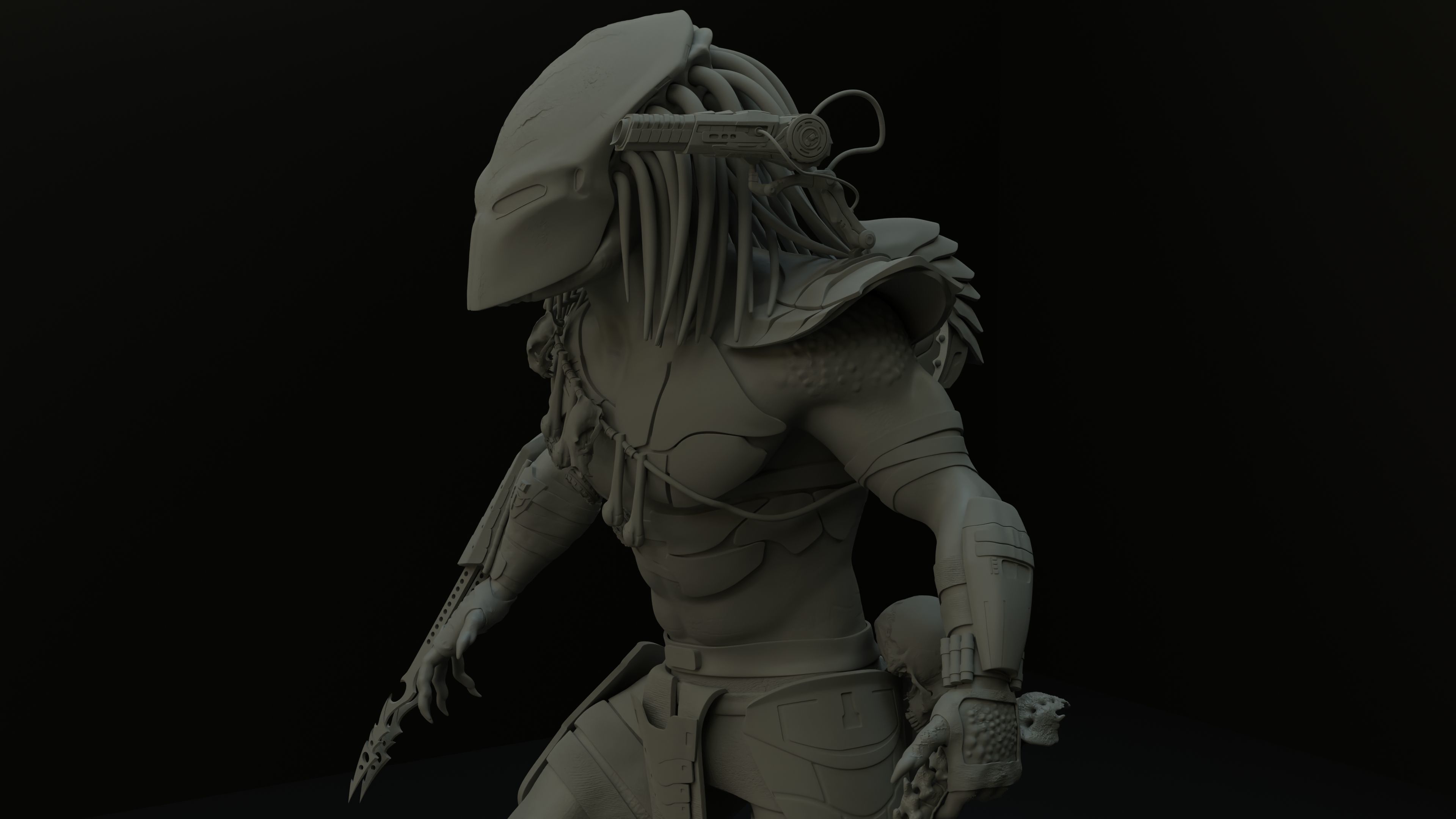 Predator Shoulder Cannon 3D print model_5