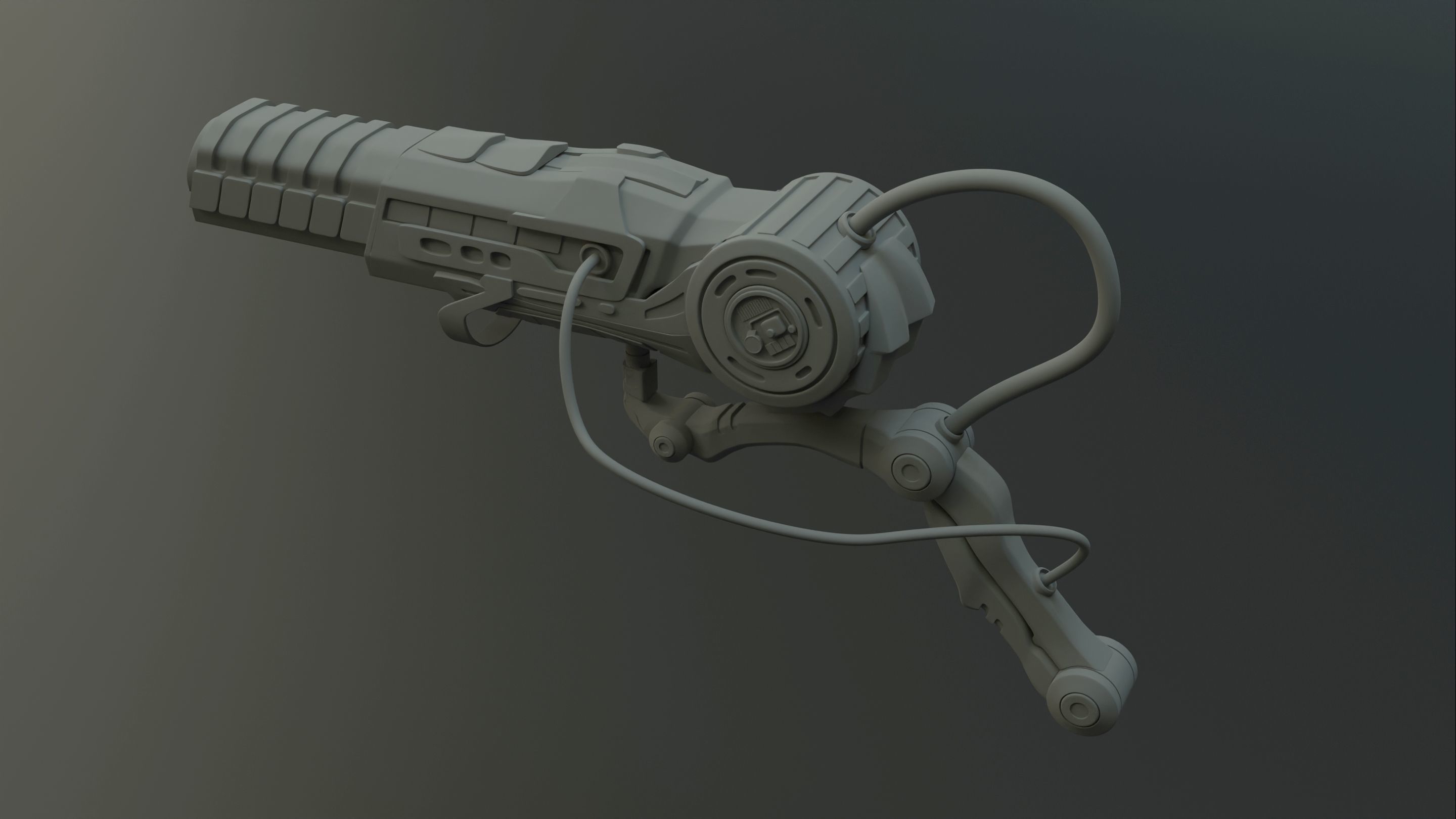 Predator Shoulder Cannon 3D print model_1