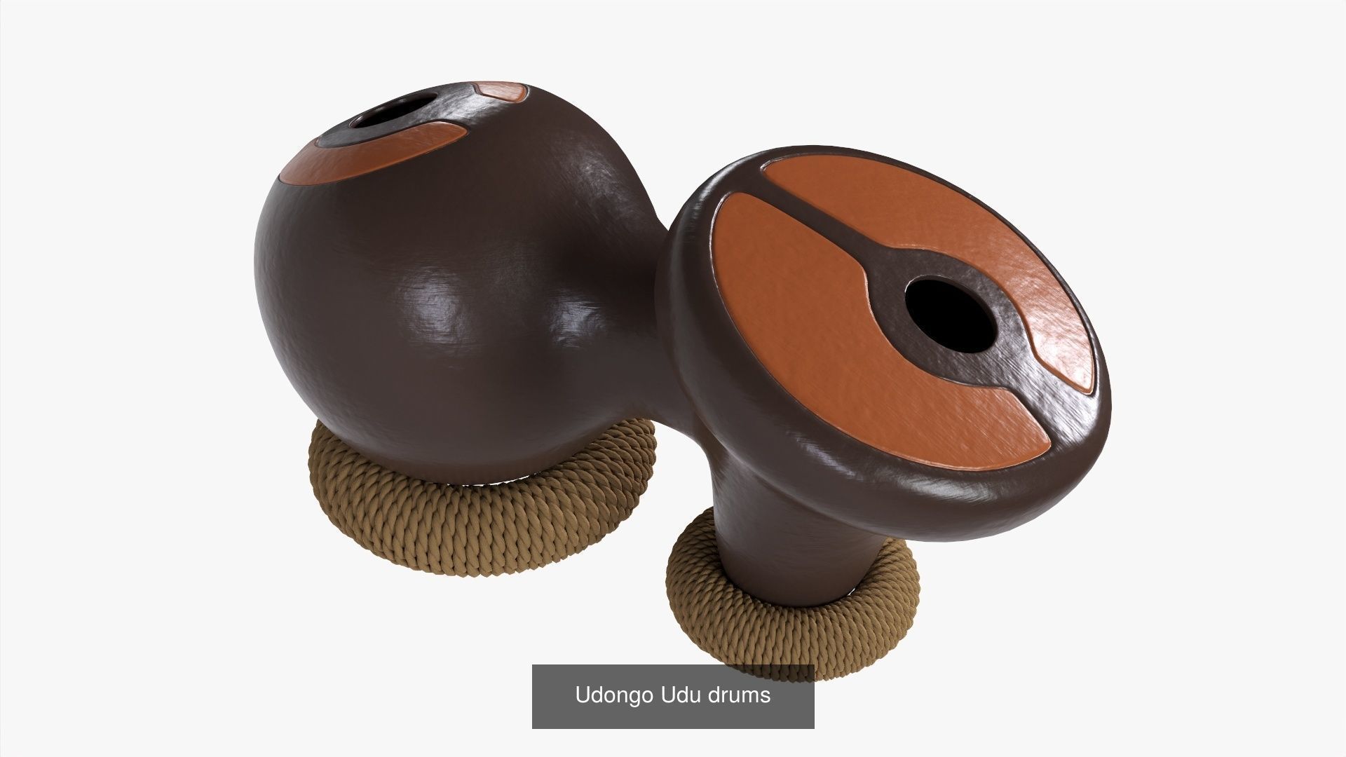 Various PBR drums 3D Model Collection_8