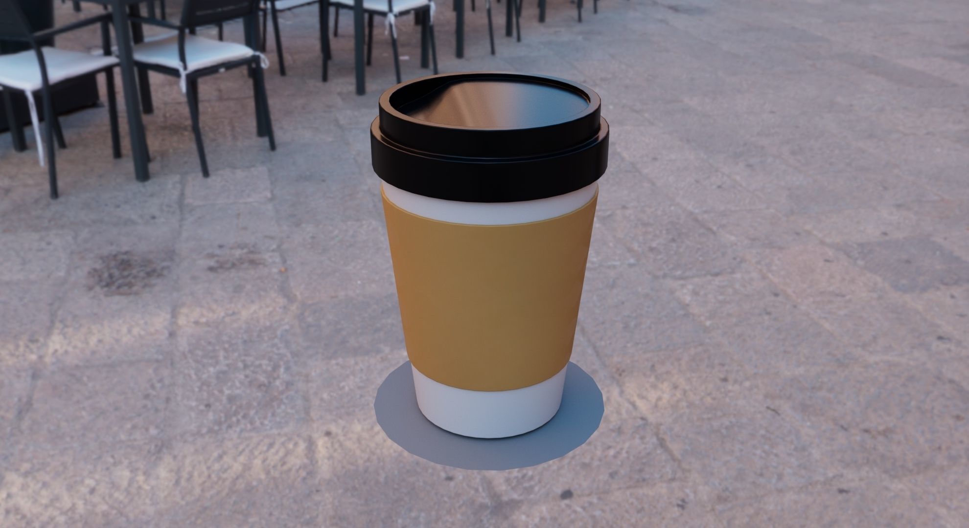 Paper Coffee Cup 3D Model 3D model_3