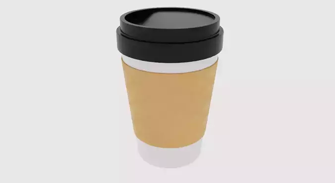 Paper Coffee Cup 3D Model