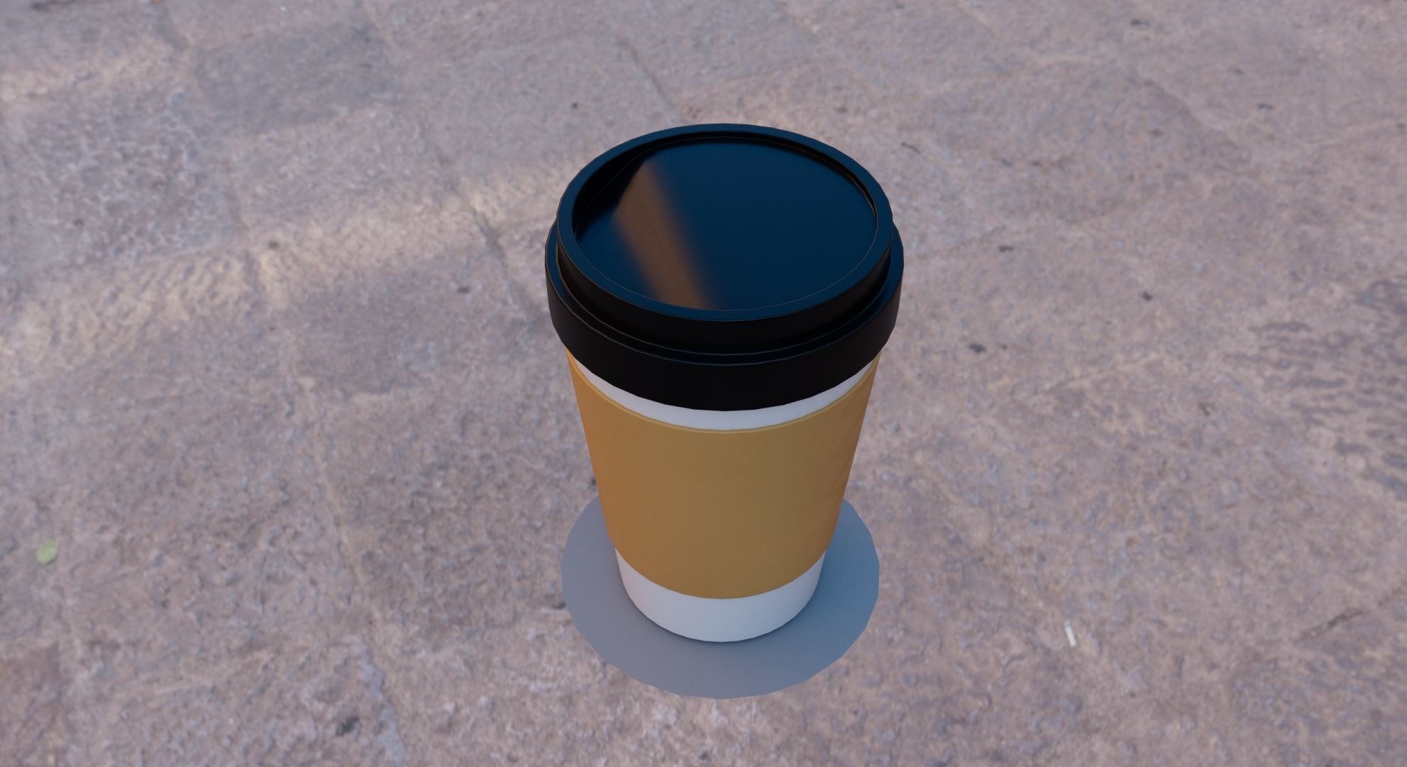 Paper Coffee Cup 3D Model 3D model_4